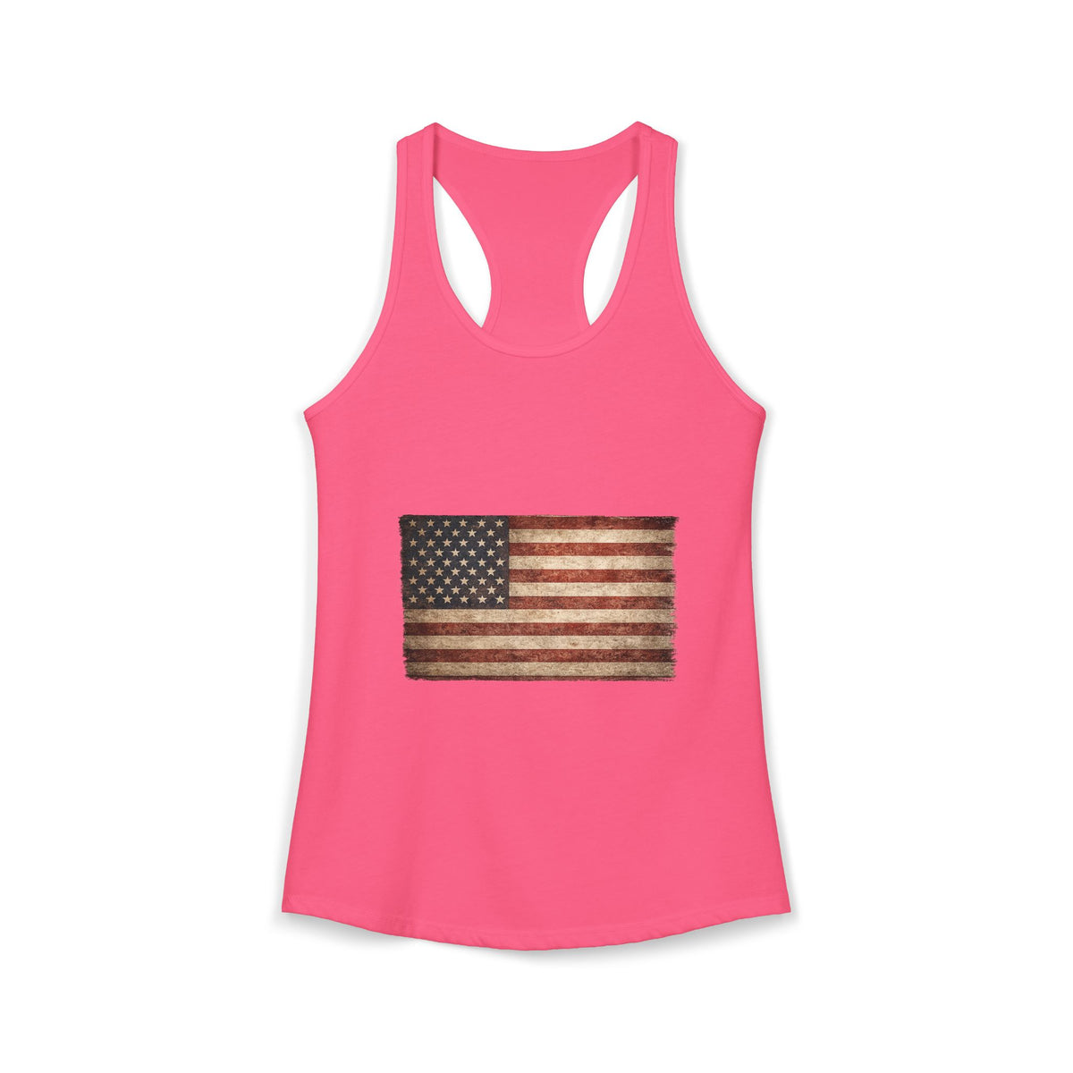 Vintage American Flag Women's Racerback Tank
