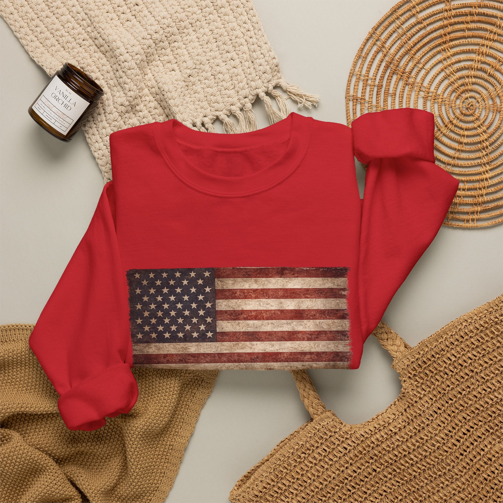 Vintage American Flag Sweatshirt