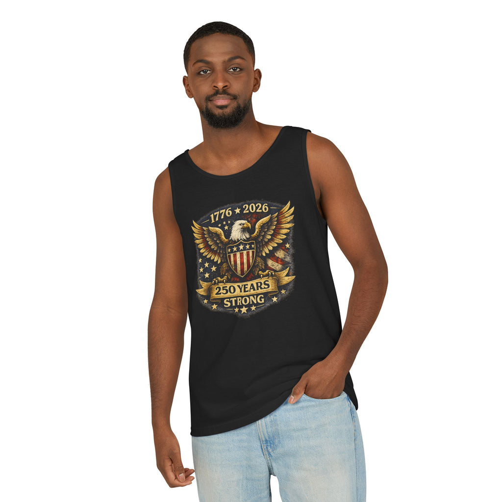 250 Years Strong Eagle Tank Top — 1776-2026 Patriotic Anniversary