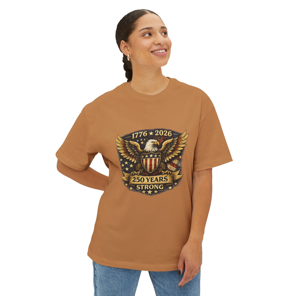 250 Years Strong Eagle Tee — 1776–2026 Patriotic T-Shirt