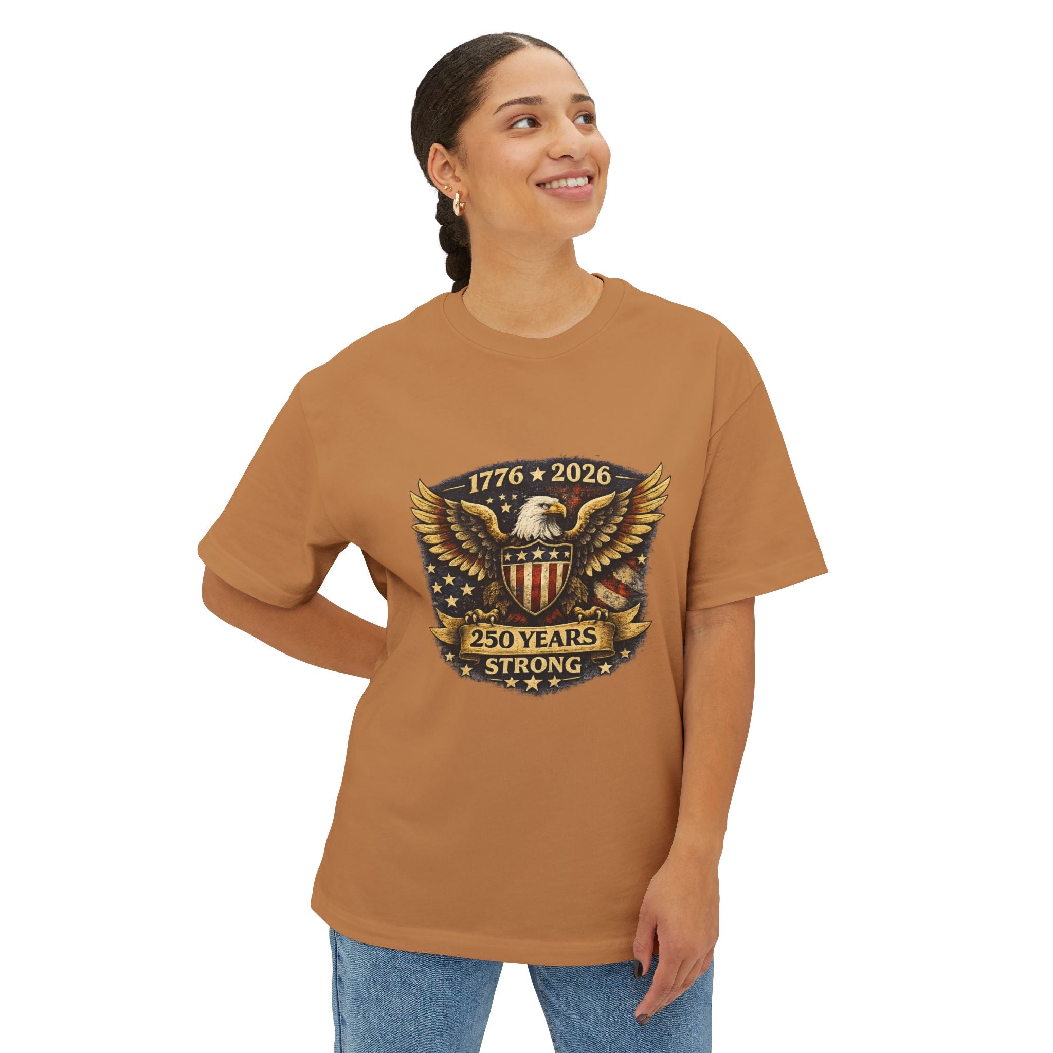 250 Years Strong Eagle Tee — 1776–2026 Patriotic T-Shirt