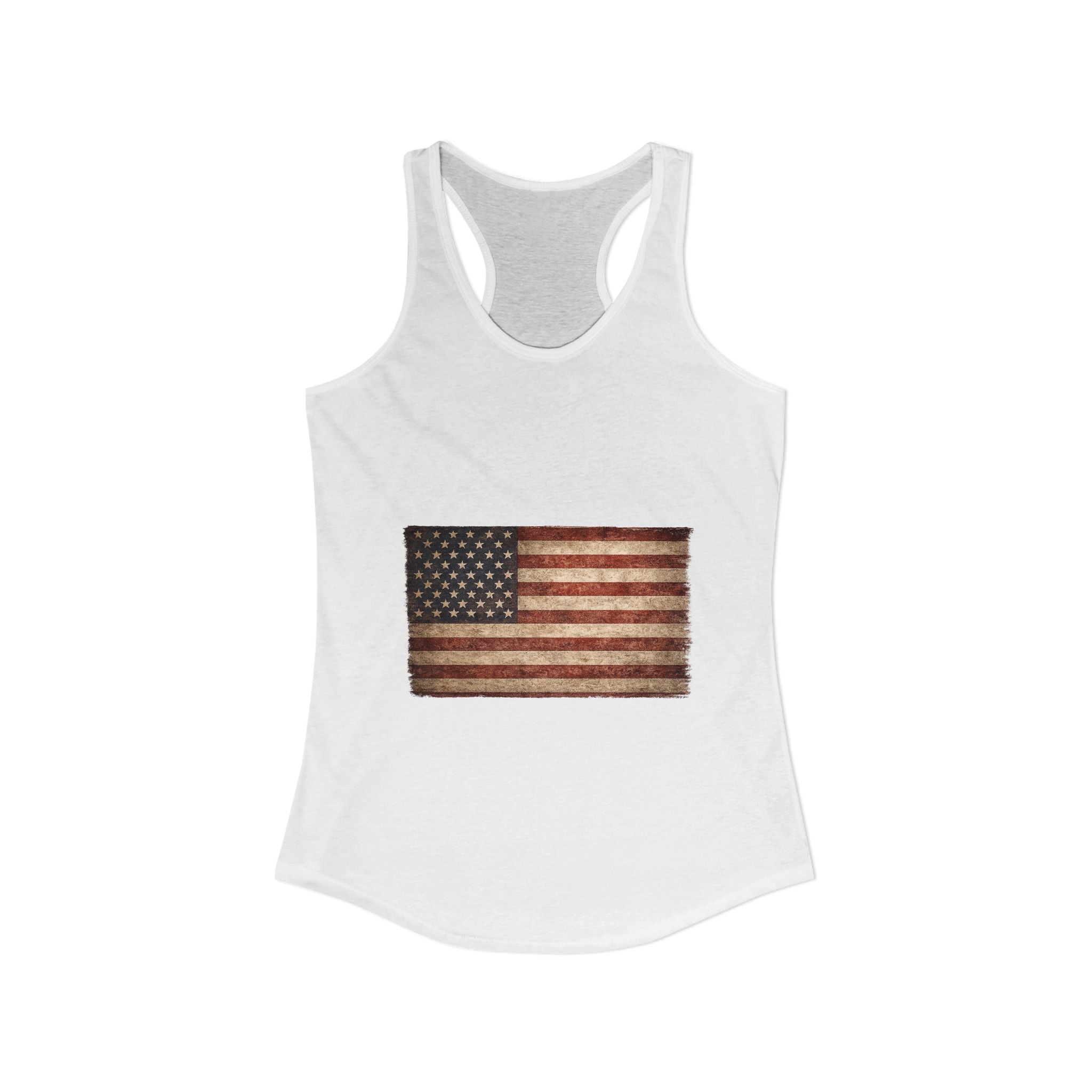 Vintage American Flag Women's Racerback Tank