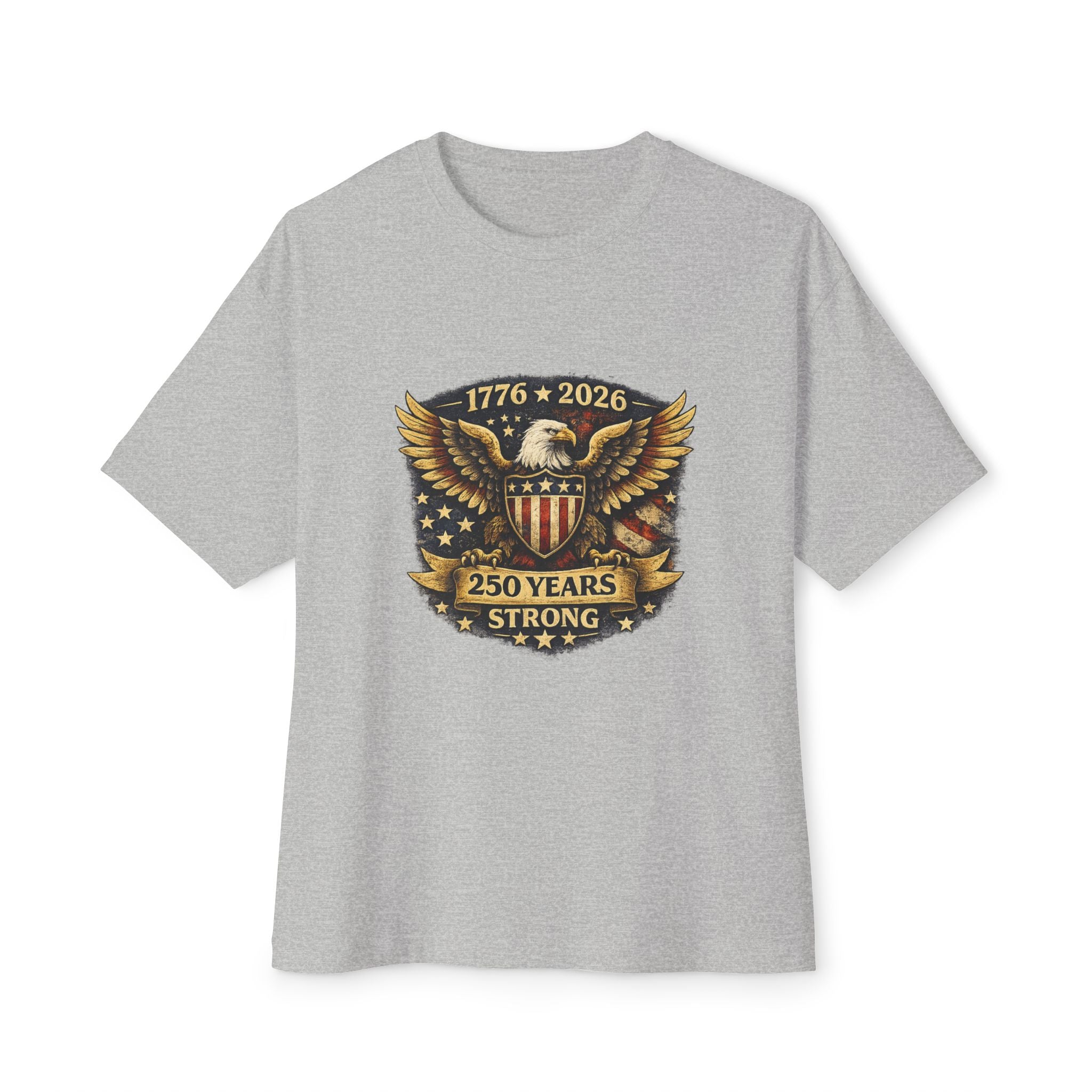 250 Years Strong Eagle Tee — 1776–2026 Patriotic Anniversary Shirt