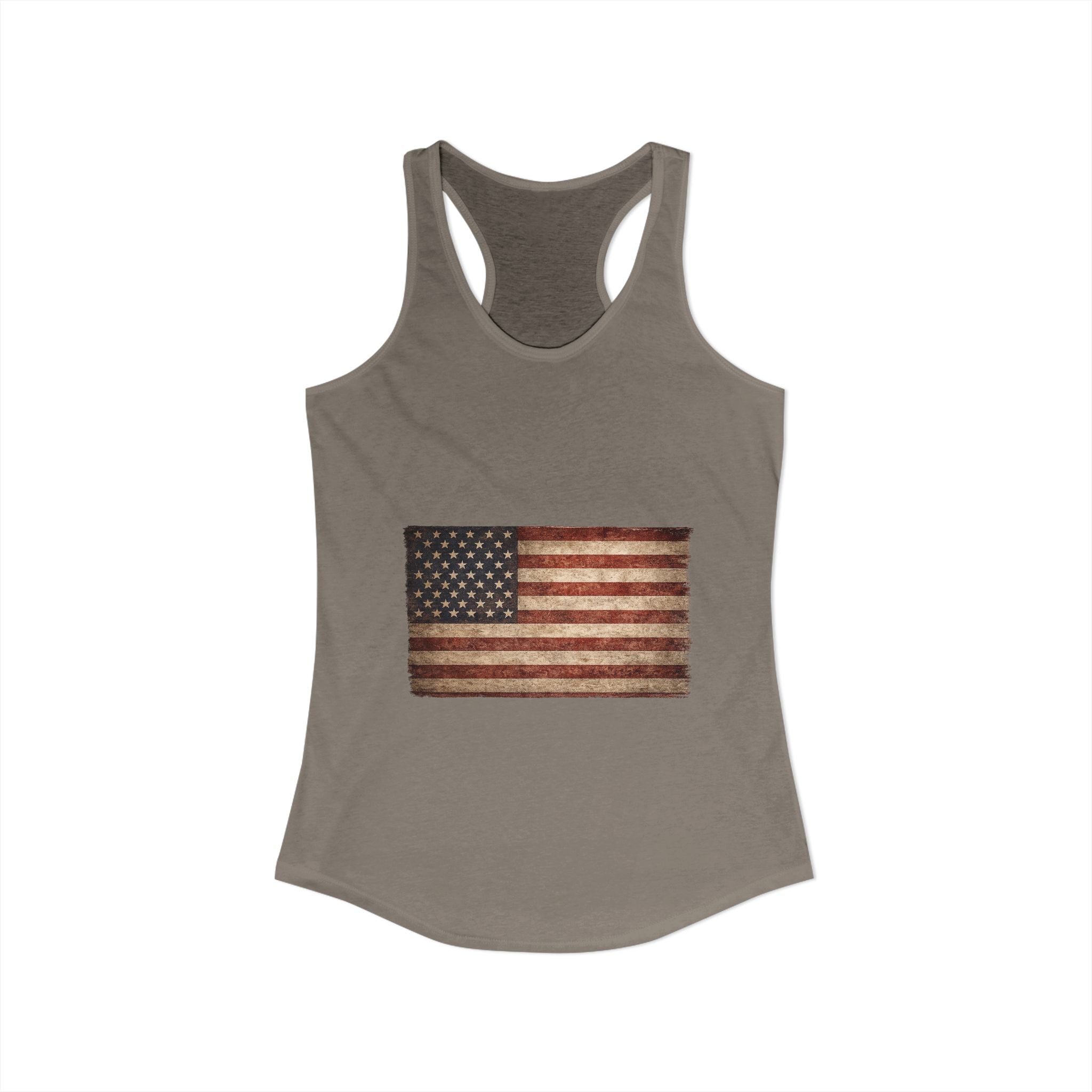 Vintage American Flag Women's Racerback Tank