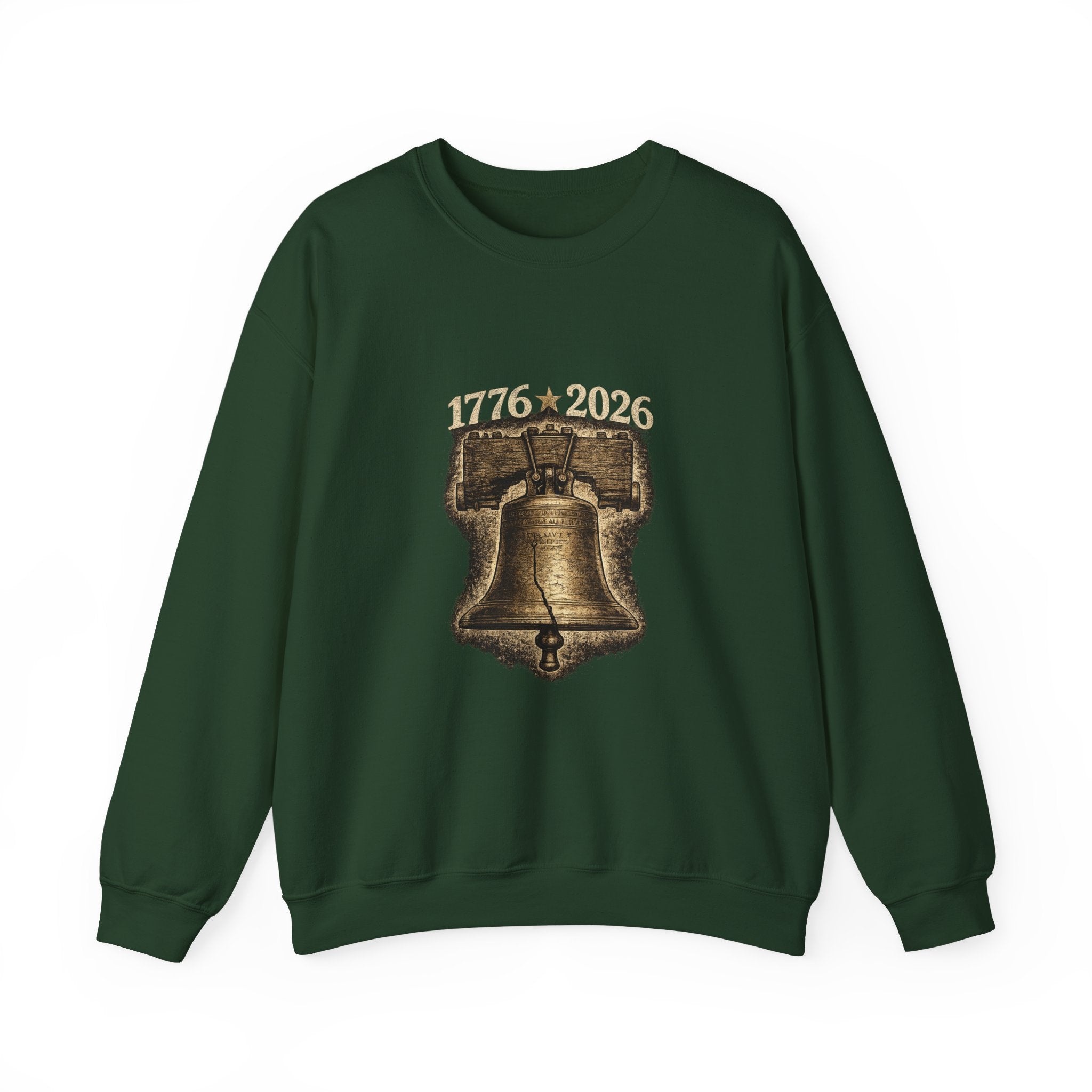 Liberty Bell 1776–2026 Crewneck Sweatshirt — Patriotic Independence Day Pullover