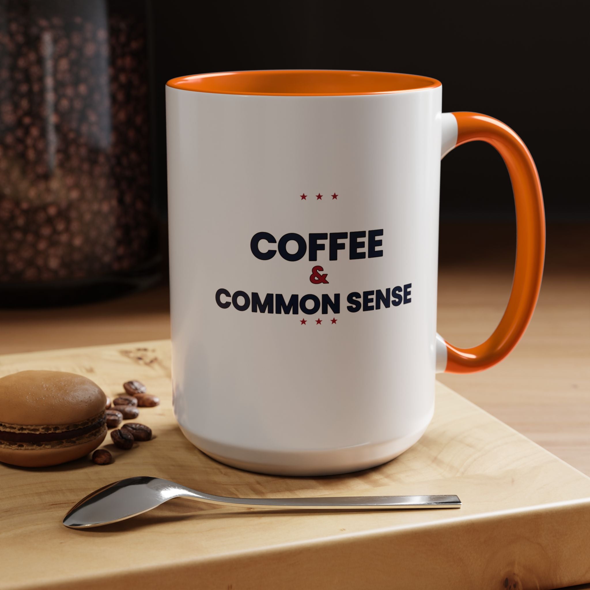 Coffee & Common Sense Accent Mug