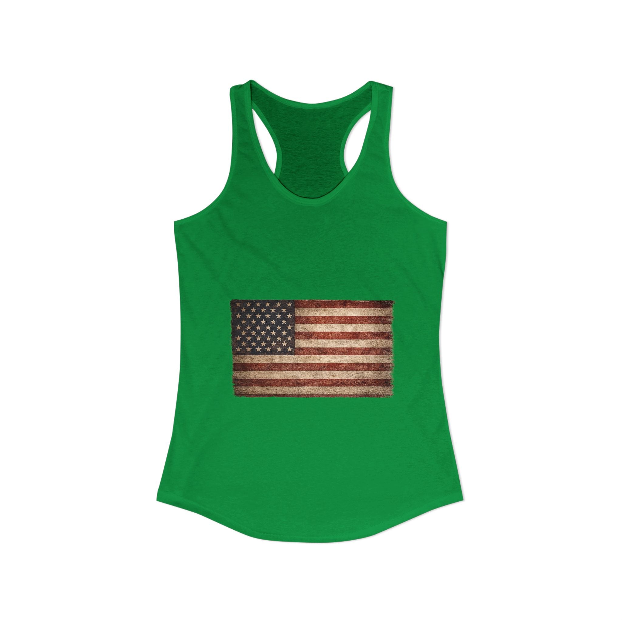 Vintage American Flag Women's Racerback Tank