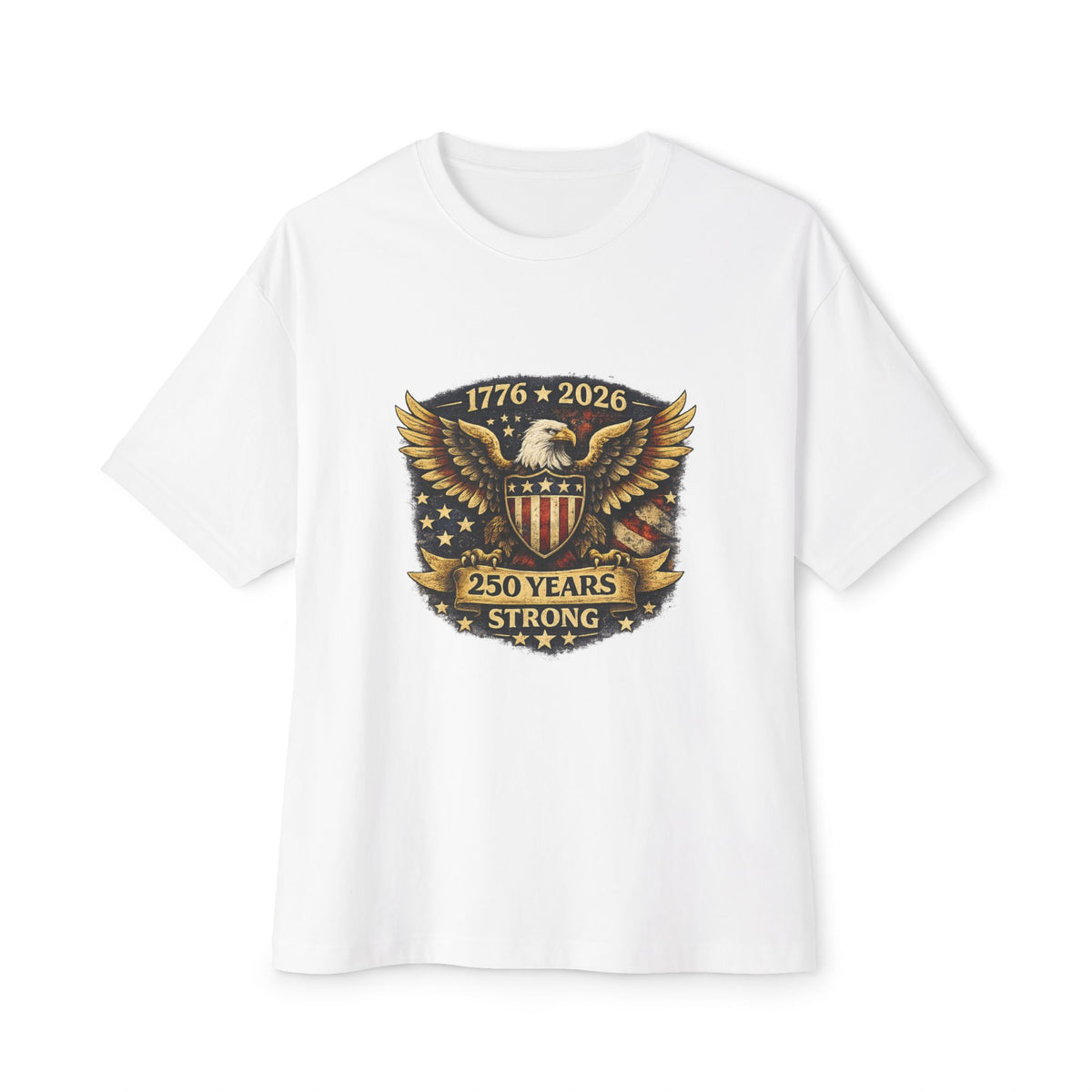 250 Years Strong Eagle Tee — 1776–2026 Patriotic T-Shirt
