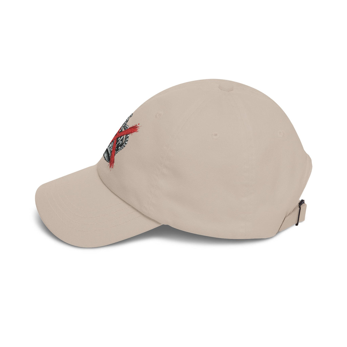 Dad Cap – Crown with Red X Embroidered Baseball Hat