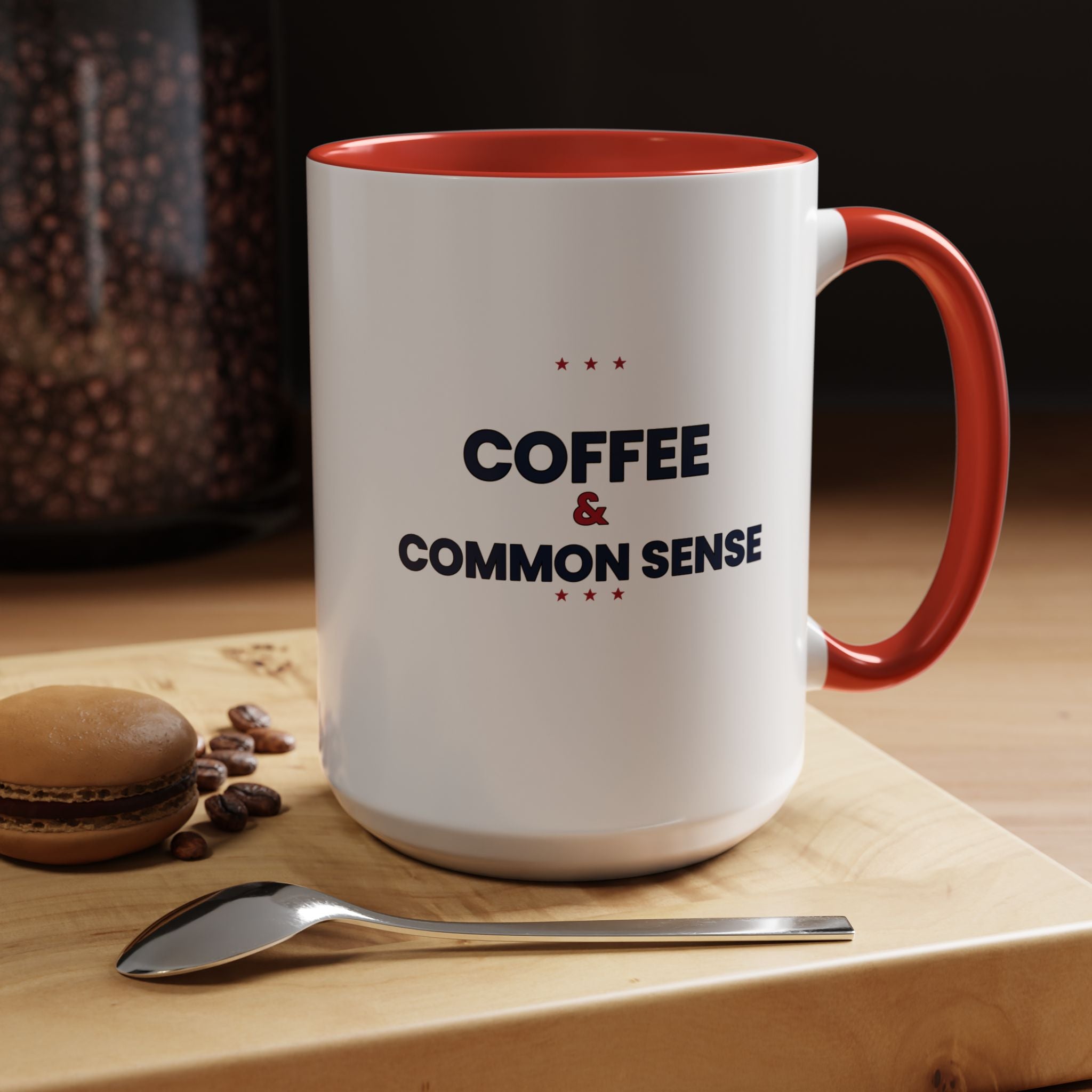 Coffee & Common Sense Accent Mug