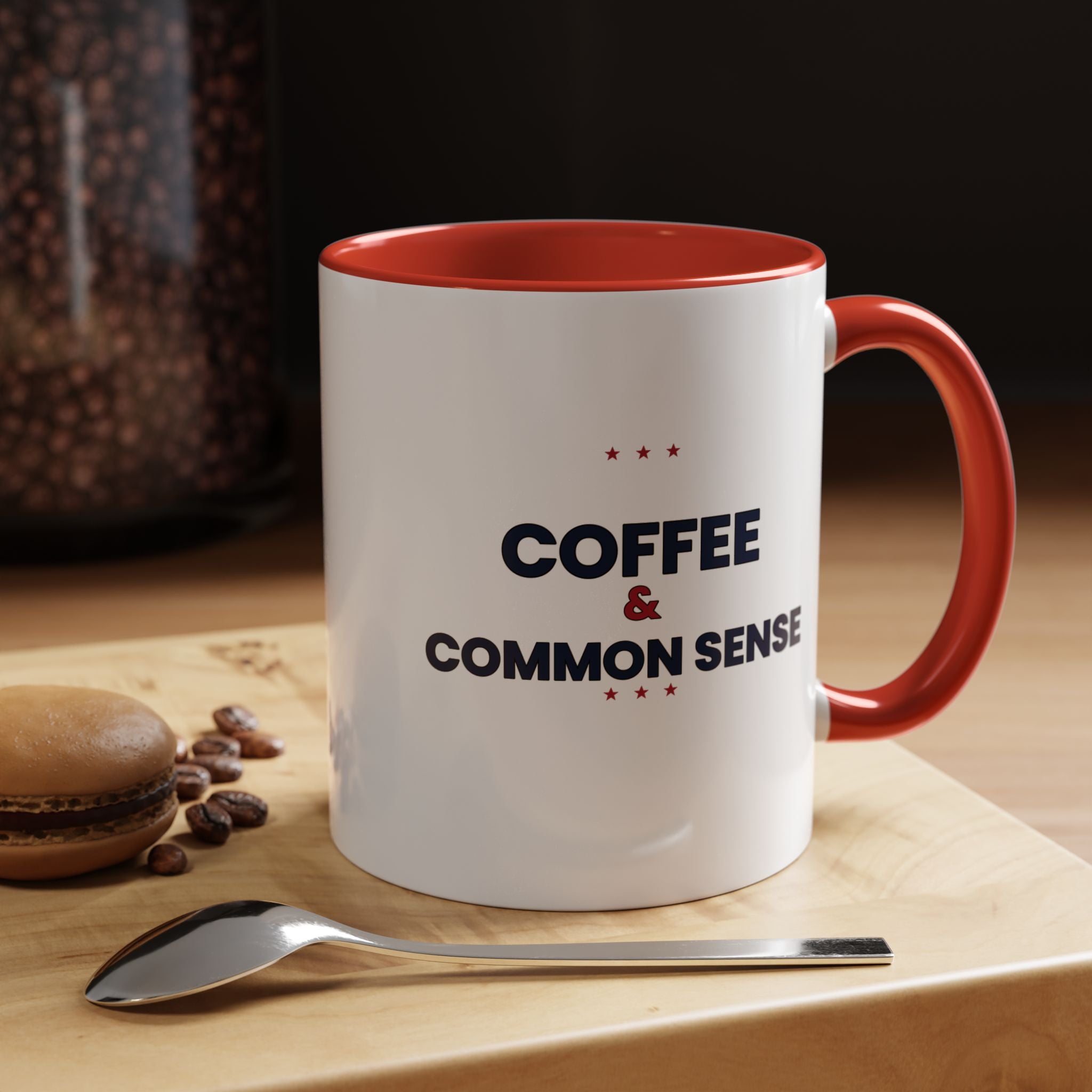 Coffee & Common Sense Accent Mug