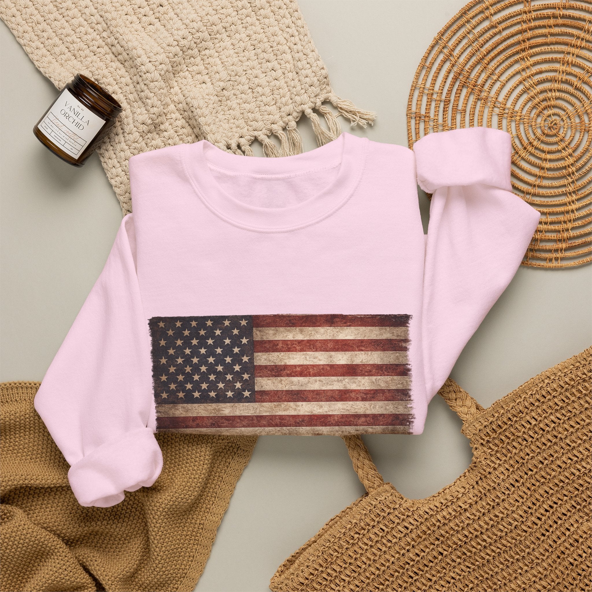 Vintage American Flag Sweatshirt