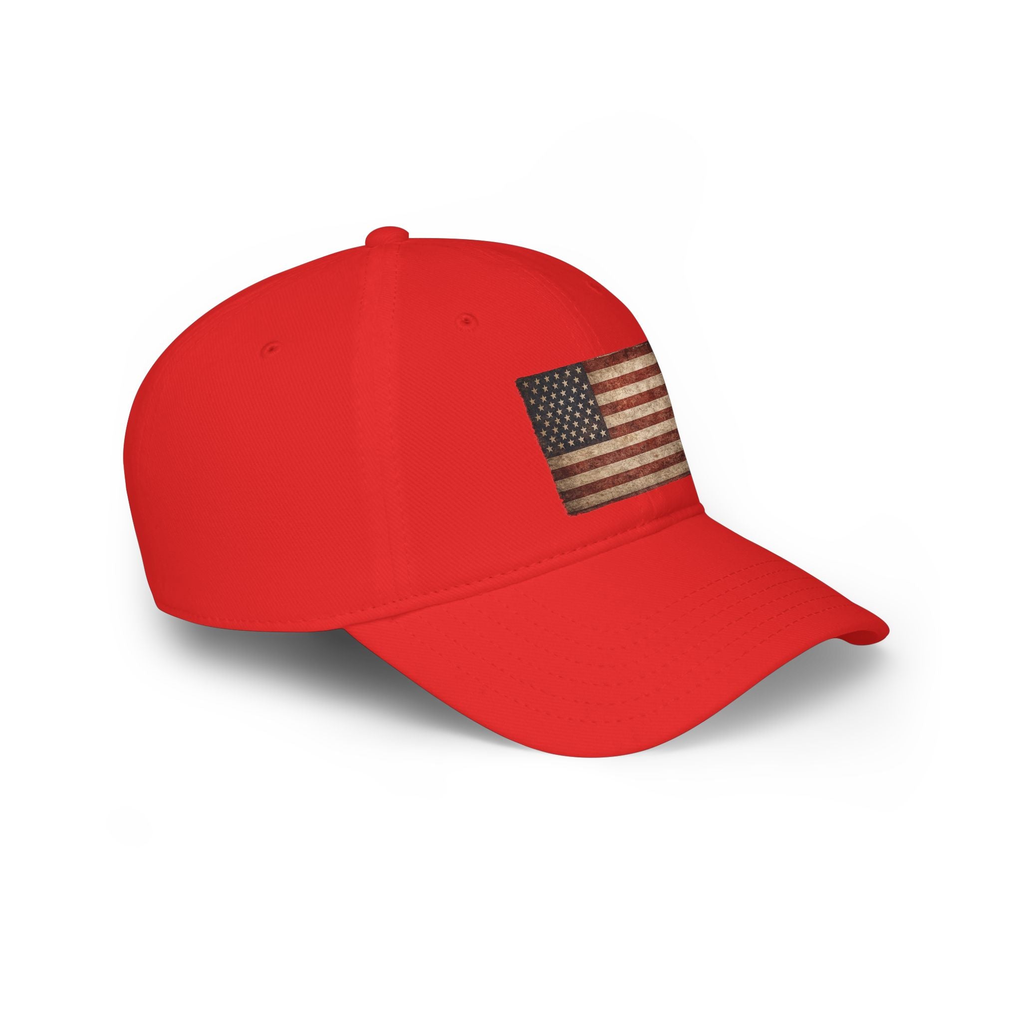 Vintage American Flag Low Profile Baseball Cap — Patriotic Hat