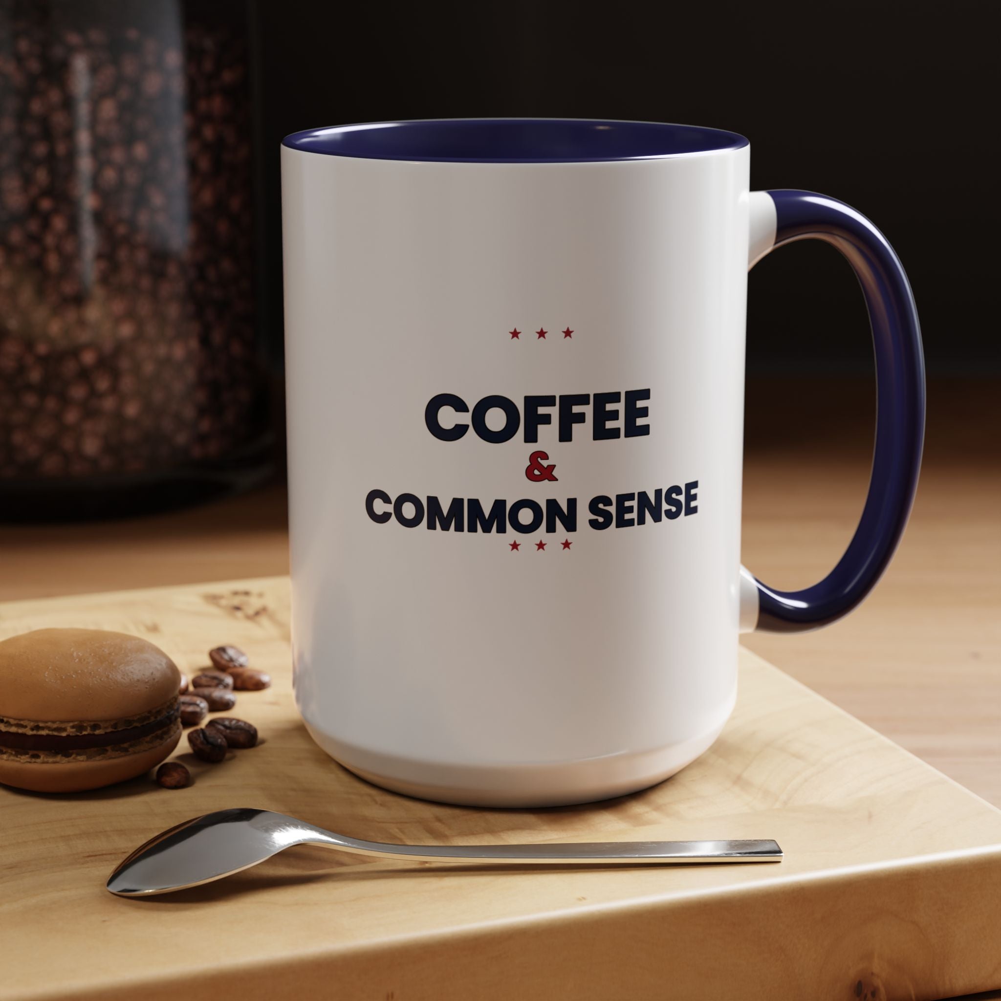 Coffee & Common Sense Accent Mug