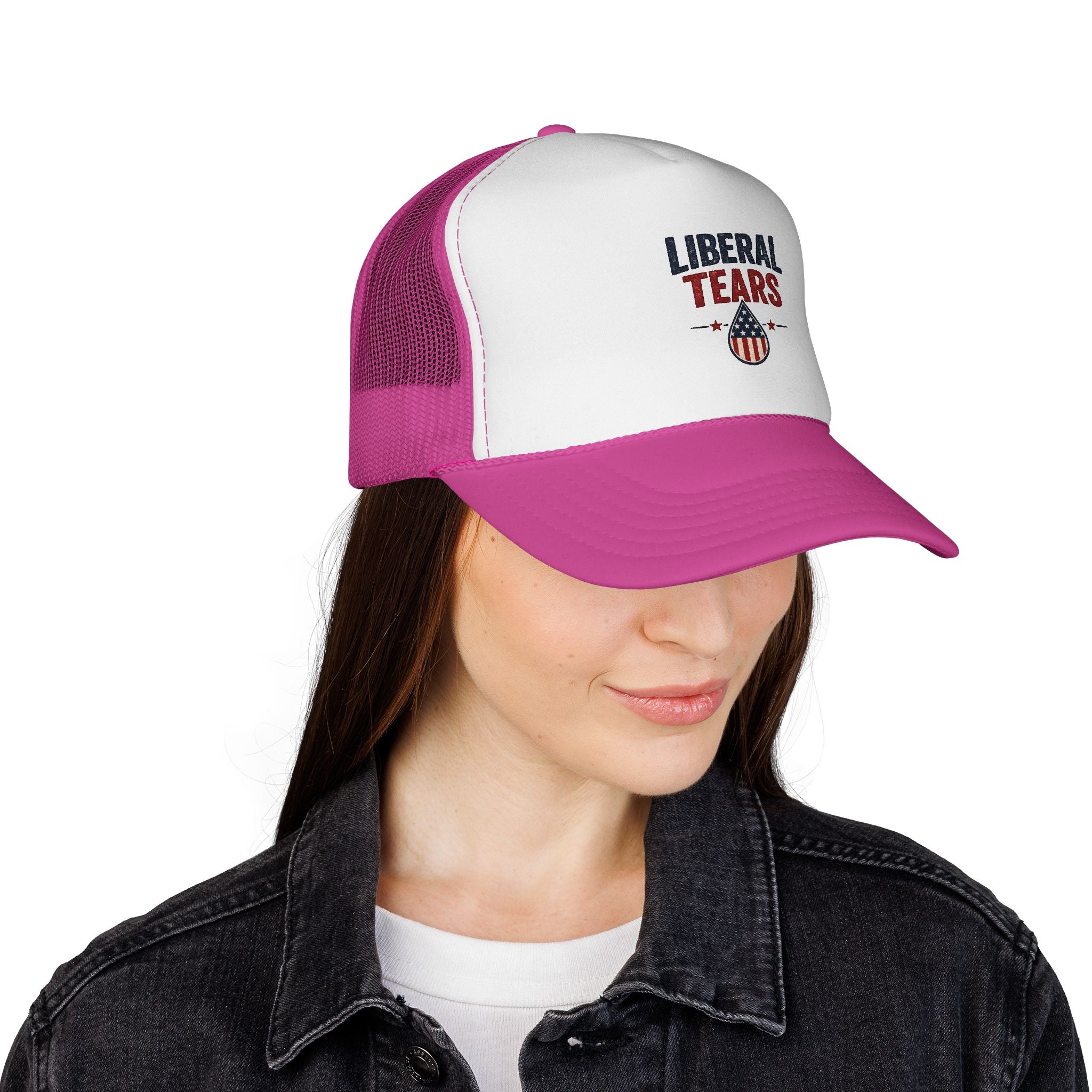Liberal Tears Trucker Hat – Patriotic Political Mesh Cap