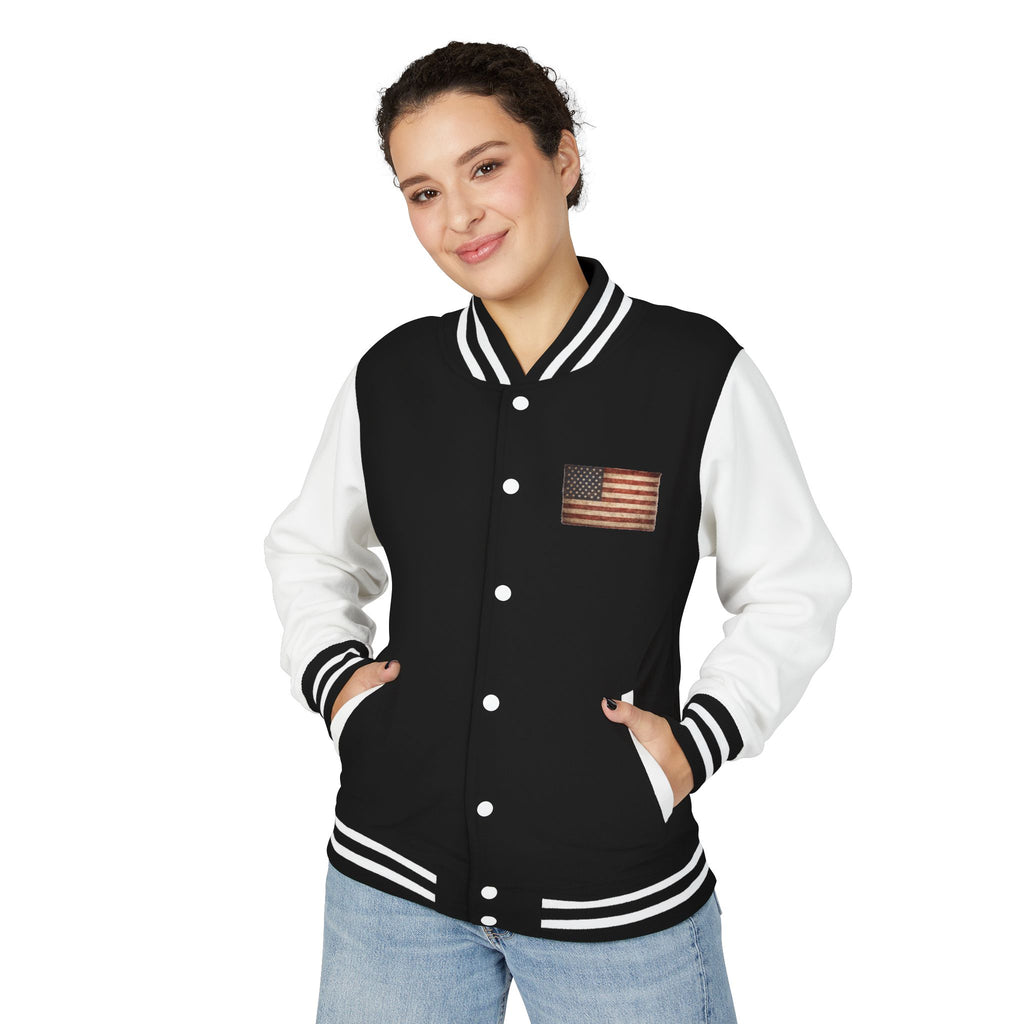 American Flag Letterman Jacket