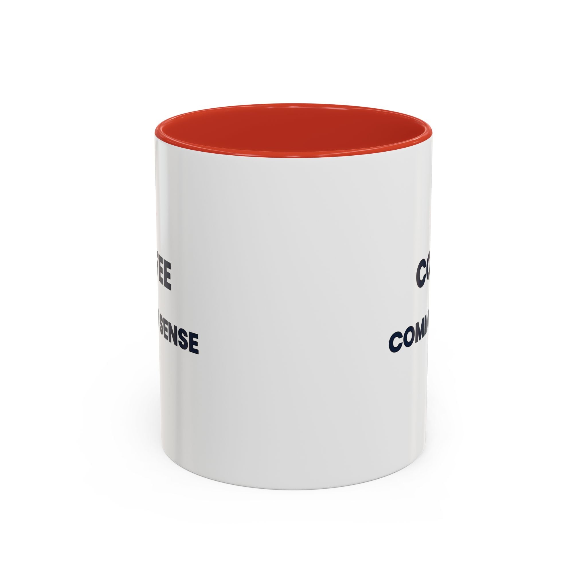 Coffee & Common Sense Accent Mug — 11/15oz Ceramic Coffee Mug