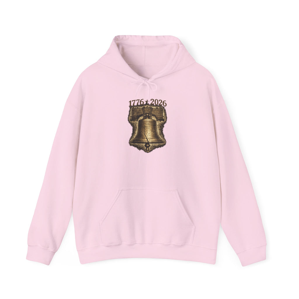 Liberty Bell Hoodie — 1776–2026 Graphic Hooded Sweatshirt