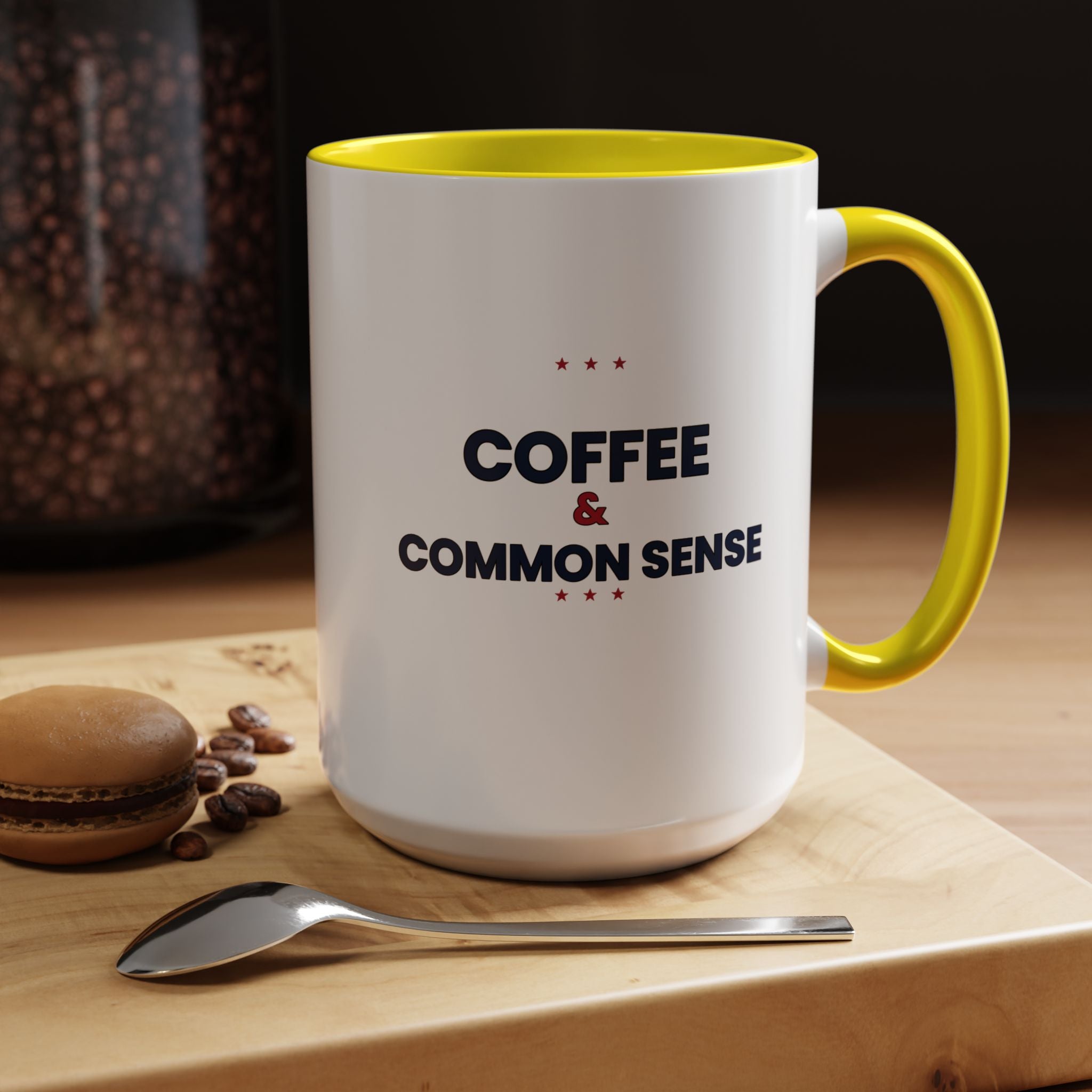Coffee & Common Sense Accent Mug