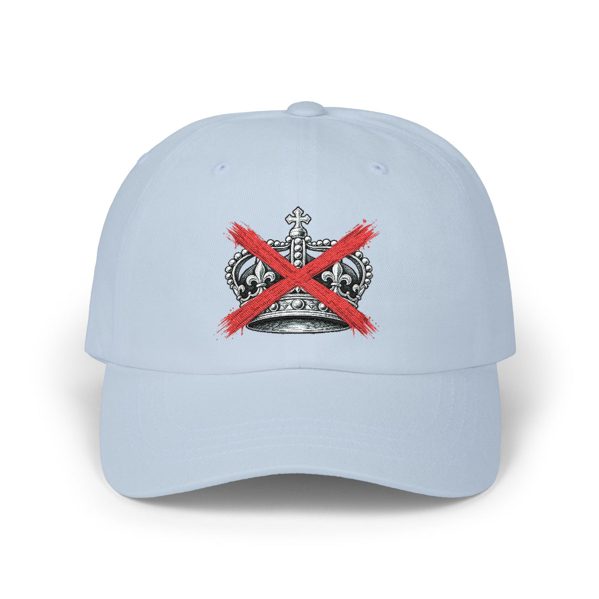Dad Cap – Crown with Red X Embroidered Baseball Hat