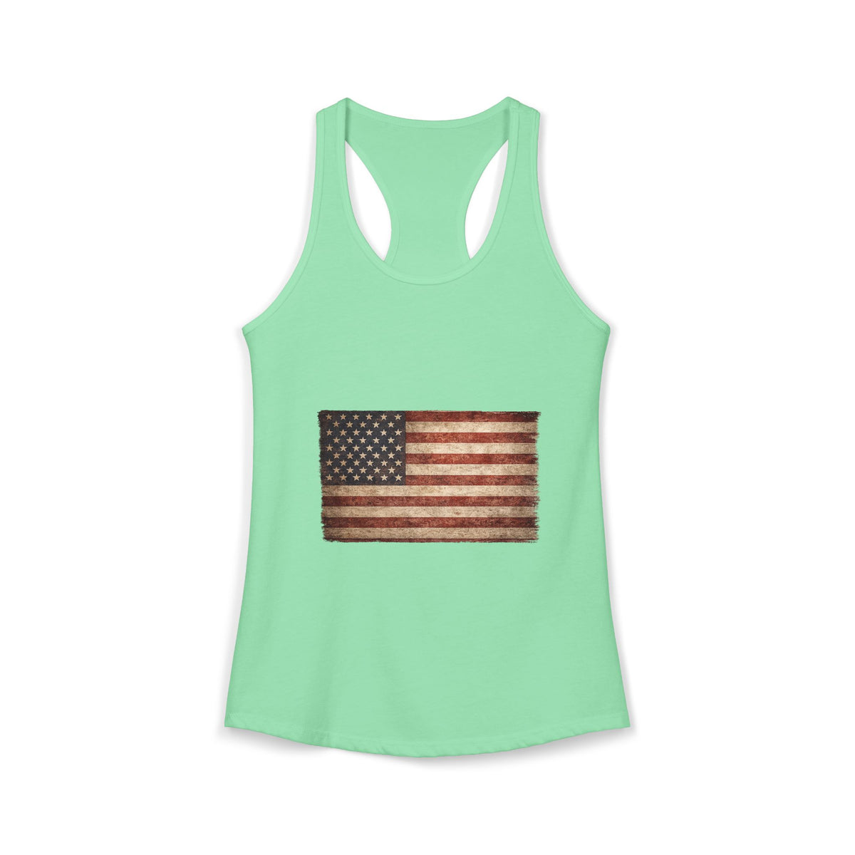 Vintage American Flag Women's Racerback Tank