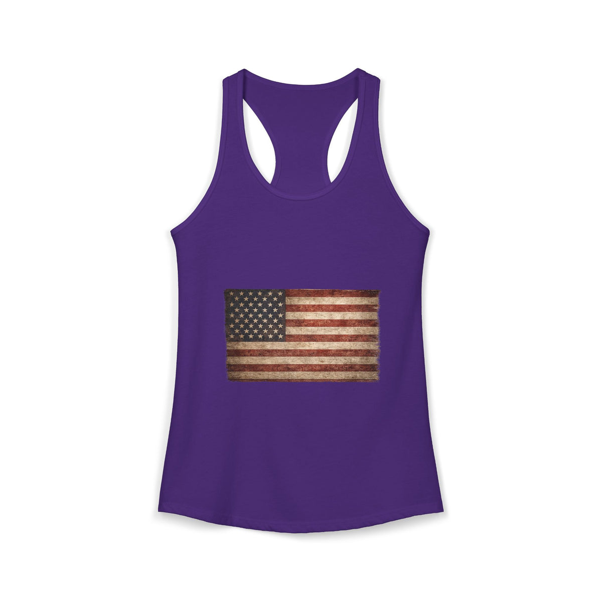 Vintage American Flag Women's Racerback Tank