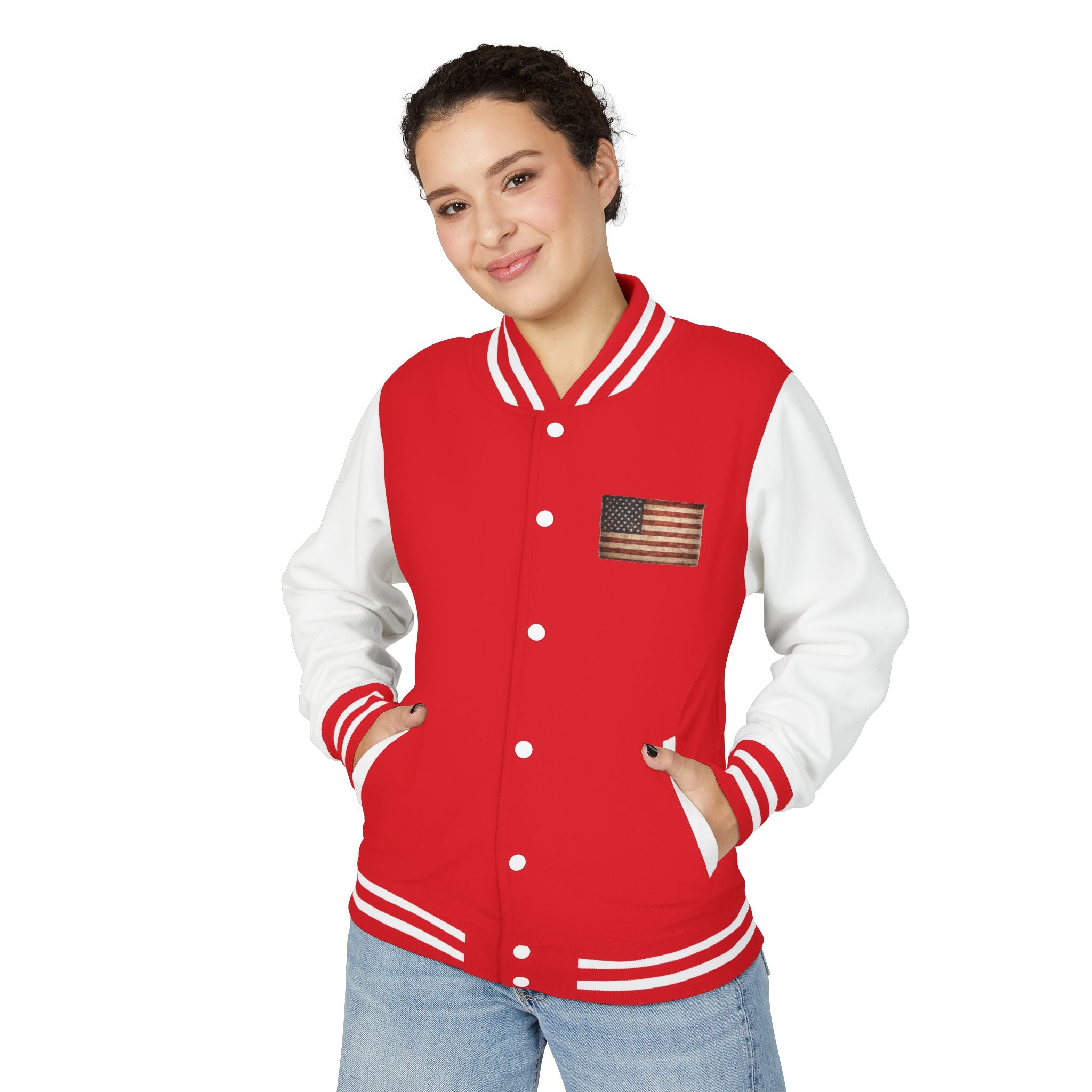 American Flag Letterman Jacket