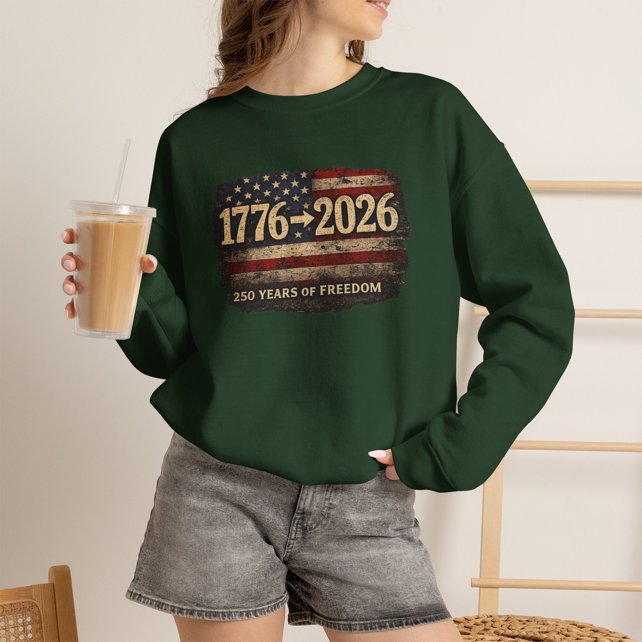 1776–2026 - 250 Years of Freedom Crewneck Sweatshirt