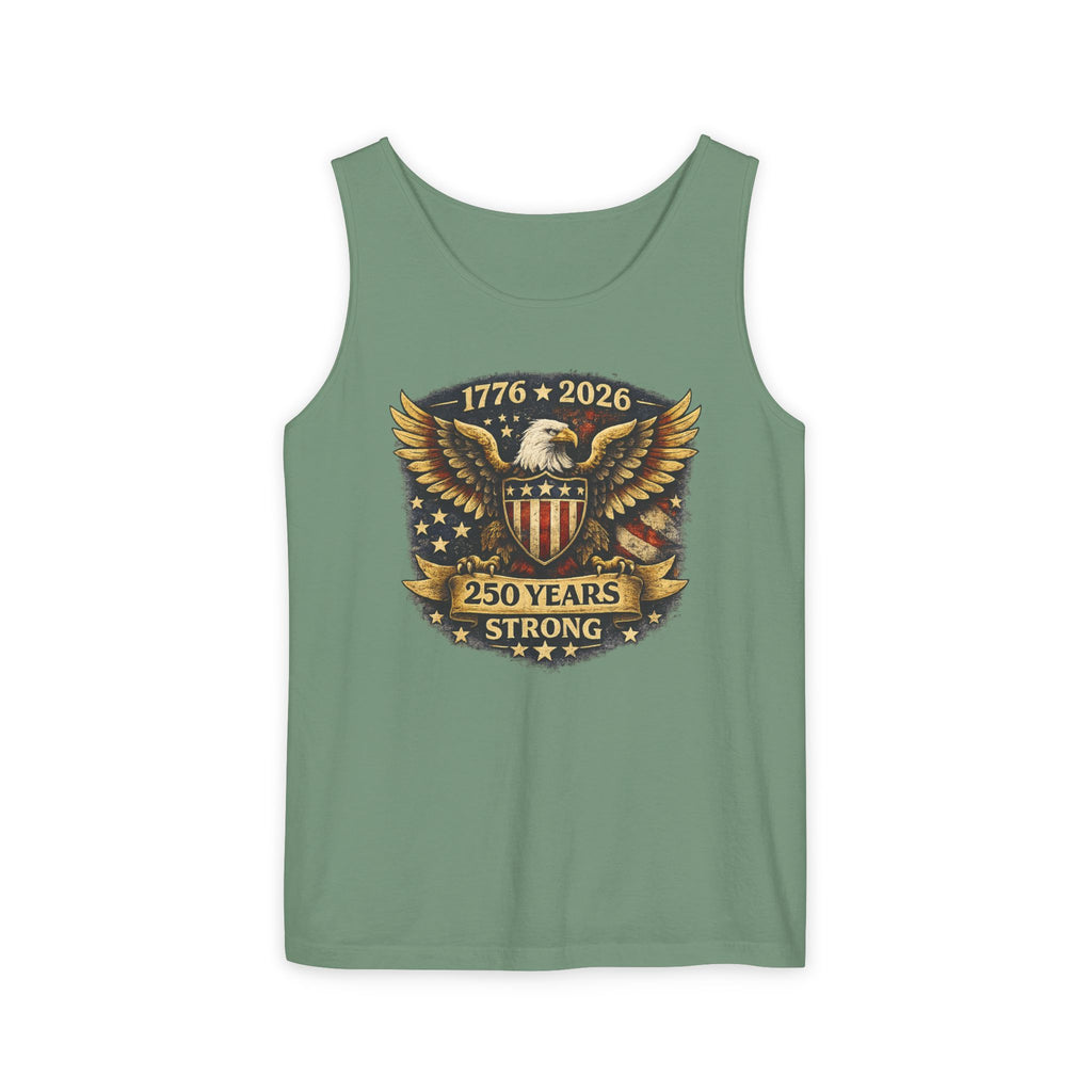 250 Years Strong Eagle Tank Top — 1776-2026 Patriotic Anniversary