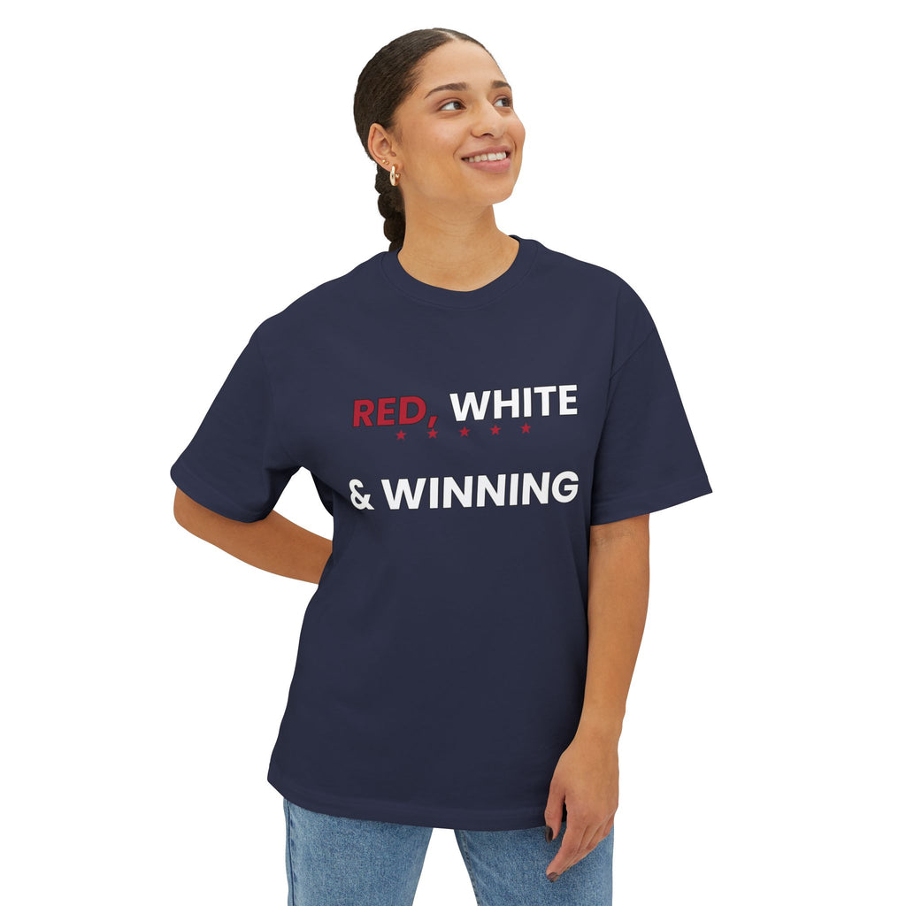 Red, White & Winning Tee — Patriotic Graphic T-Shirt