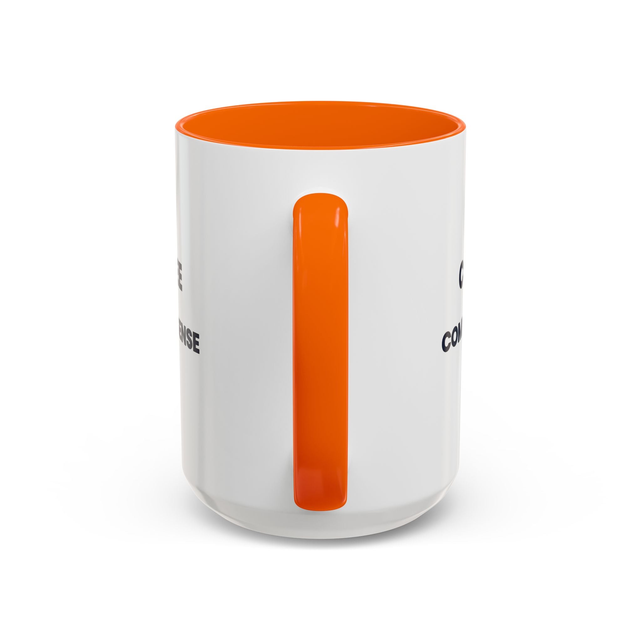 Coffee & Common Sense Accent Mug — 11/15oz Ceramic Coffee Mug