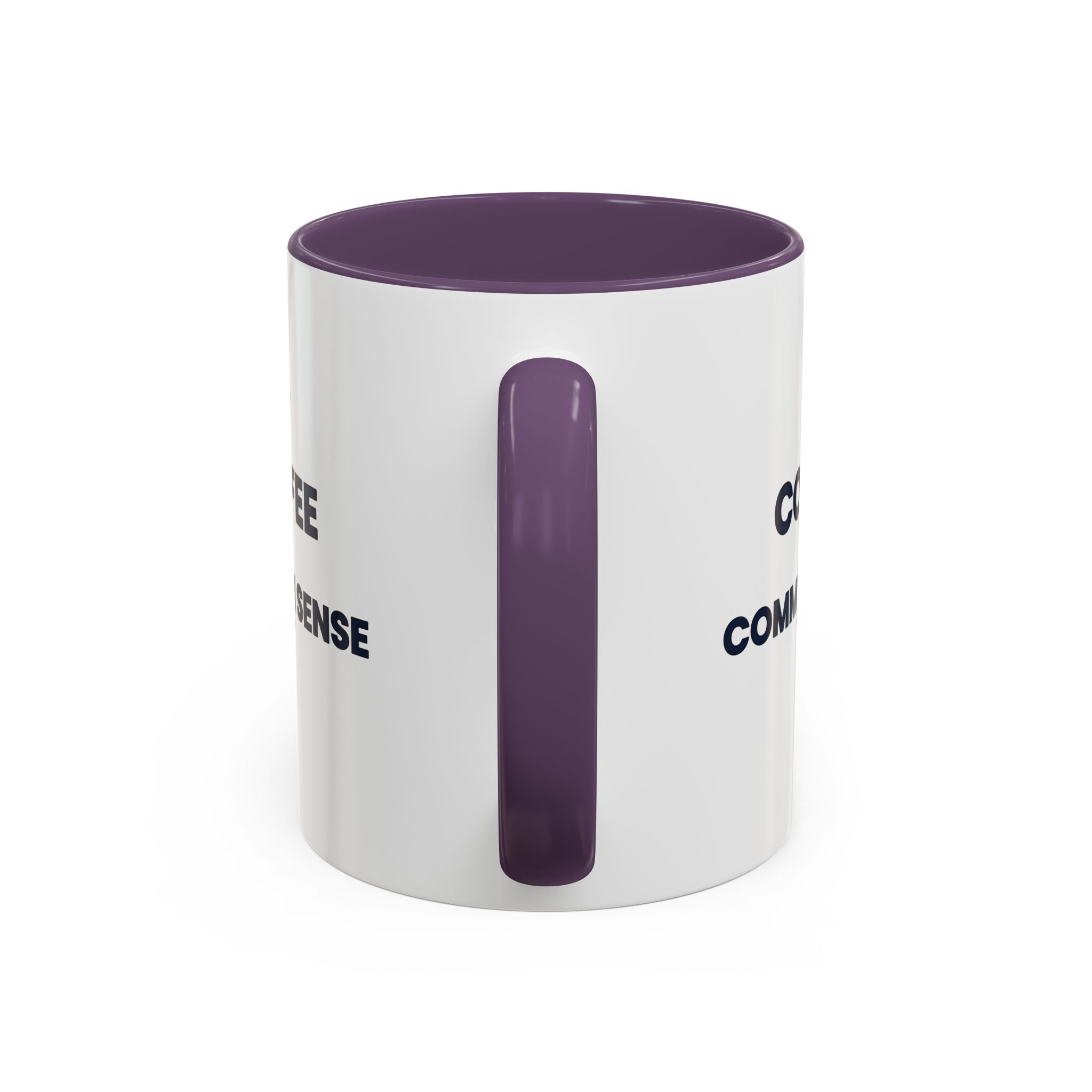 Coffee & Common Sense Accent Mug — 11/15oz Ceramic Coffee Mug