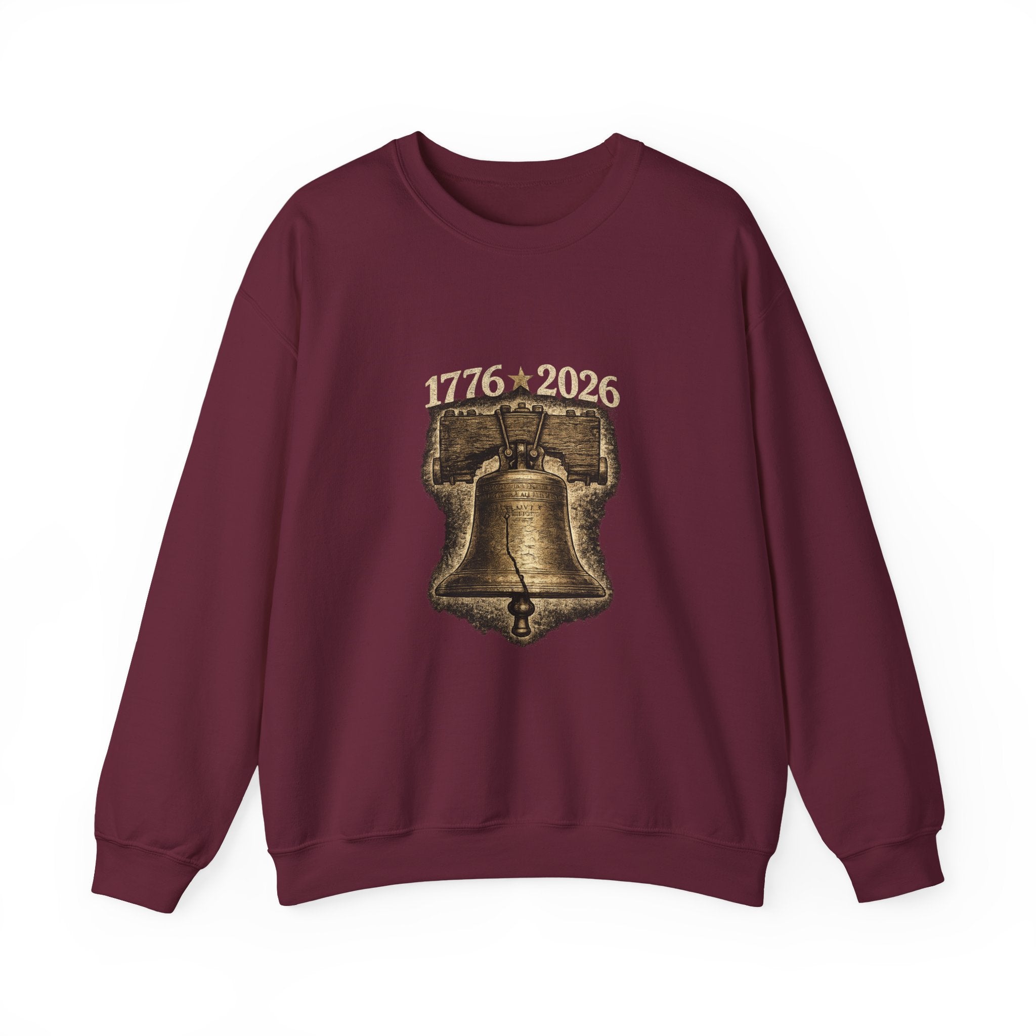 Liberty Bell 1776–2026 Crewneck Sweatshirt — Patriotic Independence Day Pullover