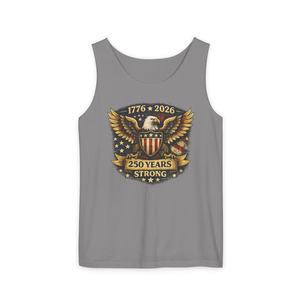 250 Years Strong Eagle Tank Top — 1776-2026 Patriotic Anniversary