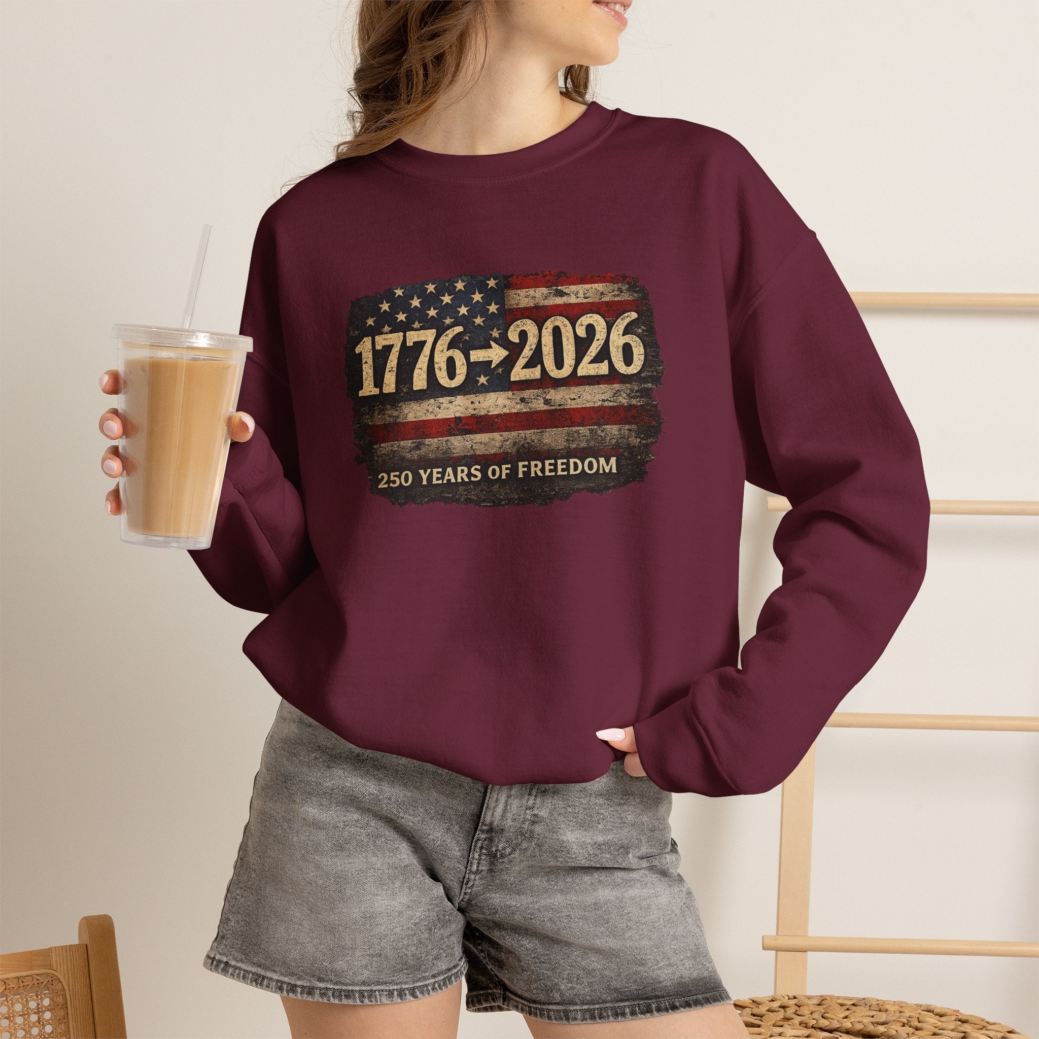 1776–2026 - 250 Years of Freedom Crewneck Sweatshirt