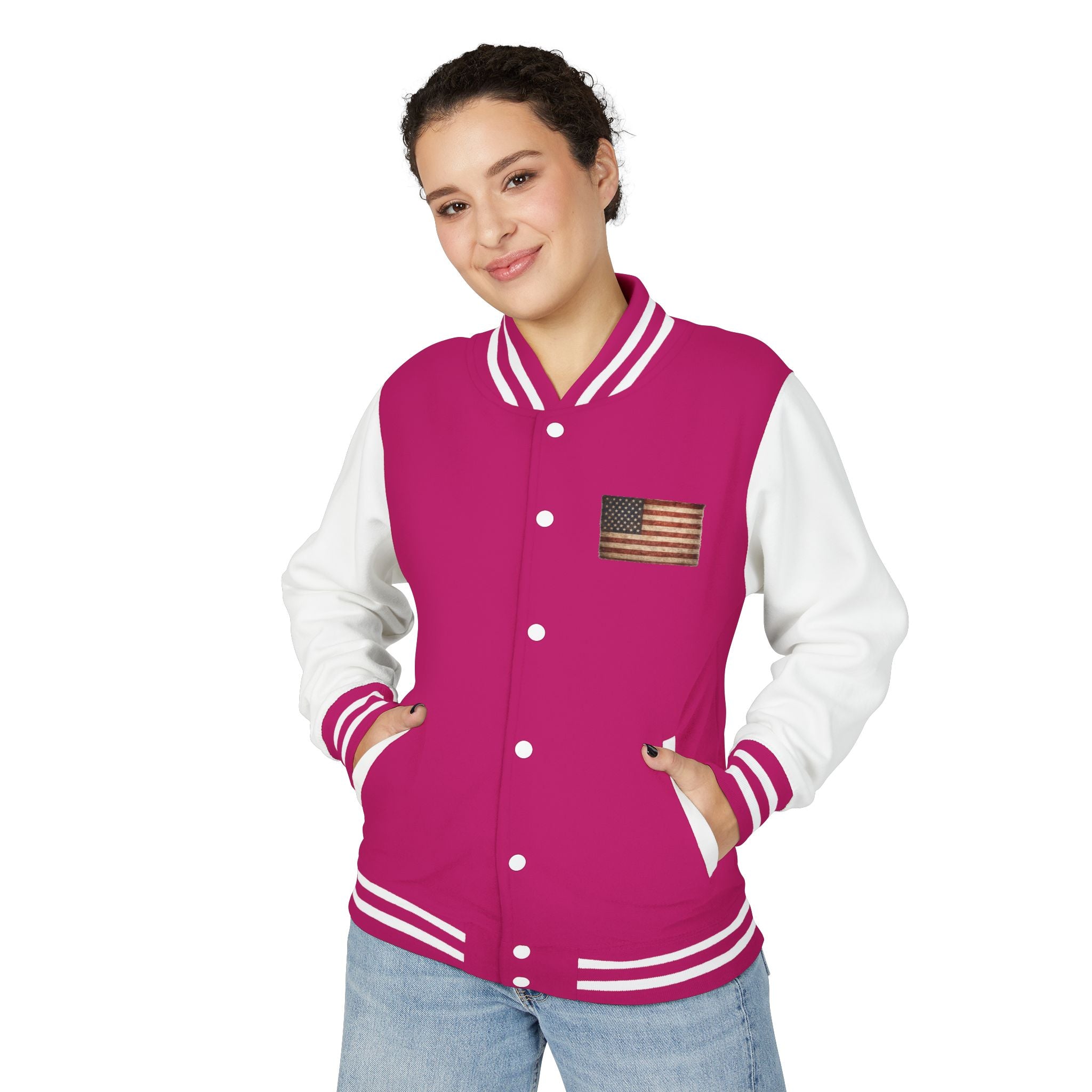 American Flag Letterman Jacket