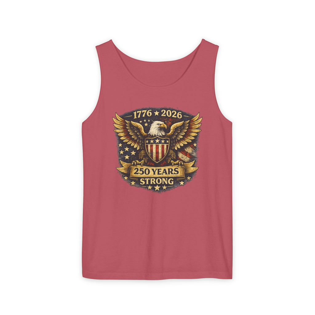 250 Years Strong Eagle Tank Top — 1776-2026 Patriotic Anniversary