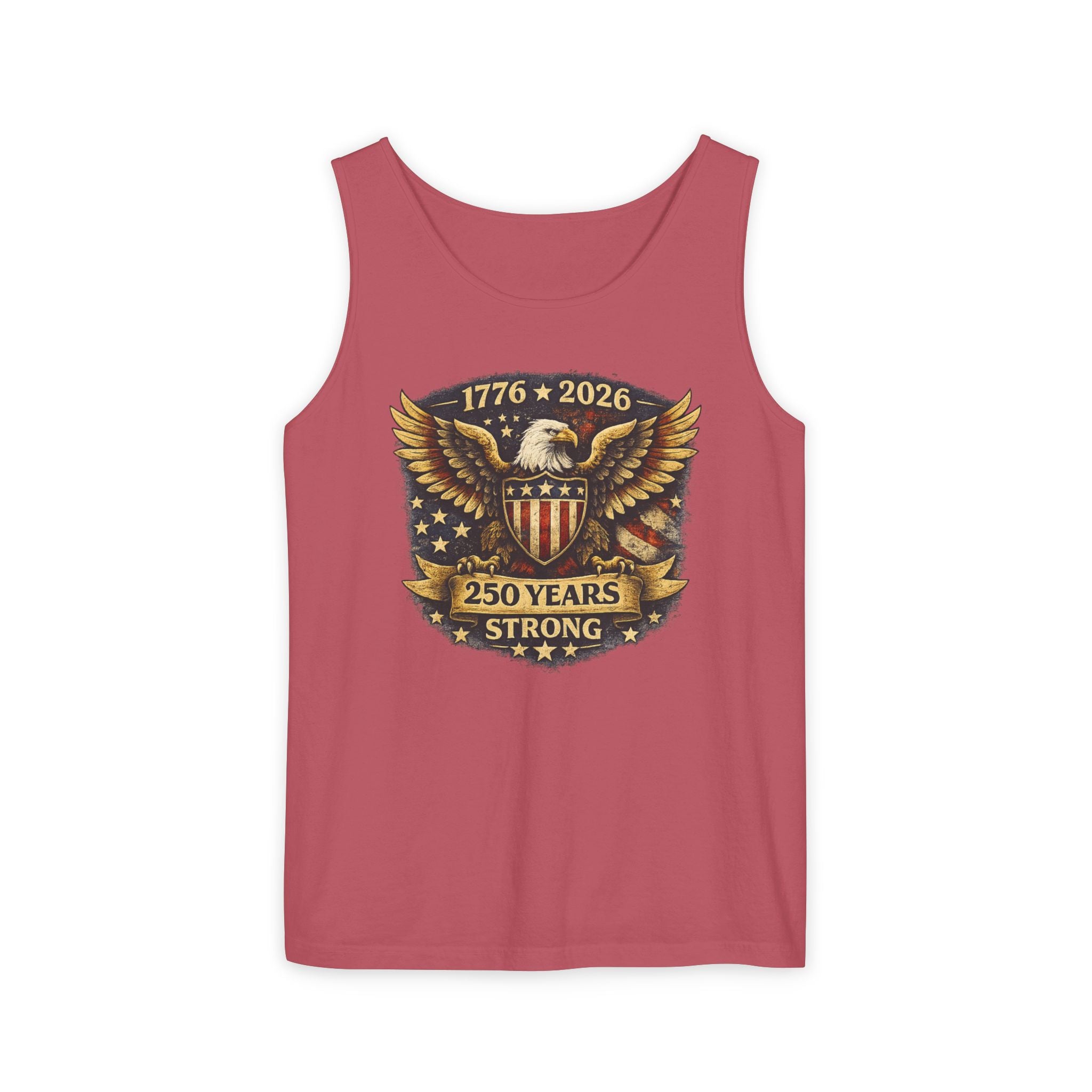 250 Years Strong Eagle Tank Top — 1776-2026 Patriotic Anniversary