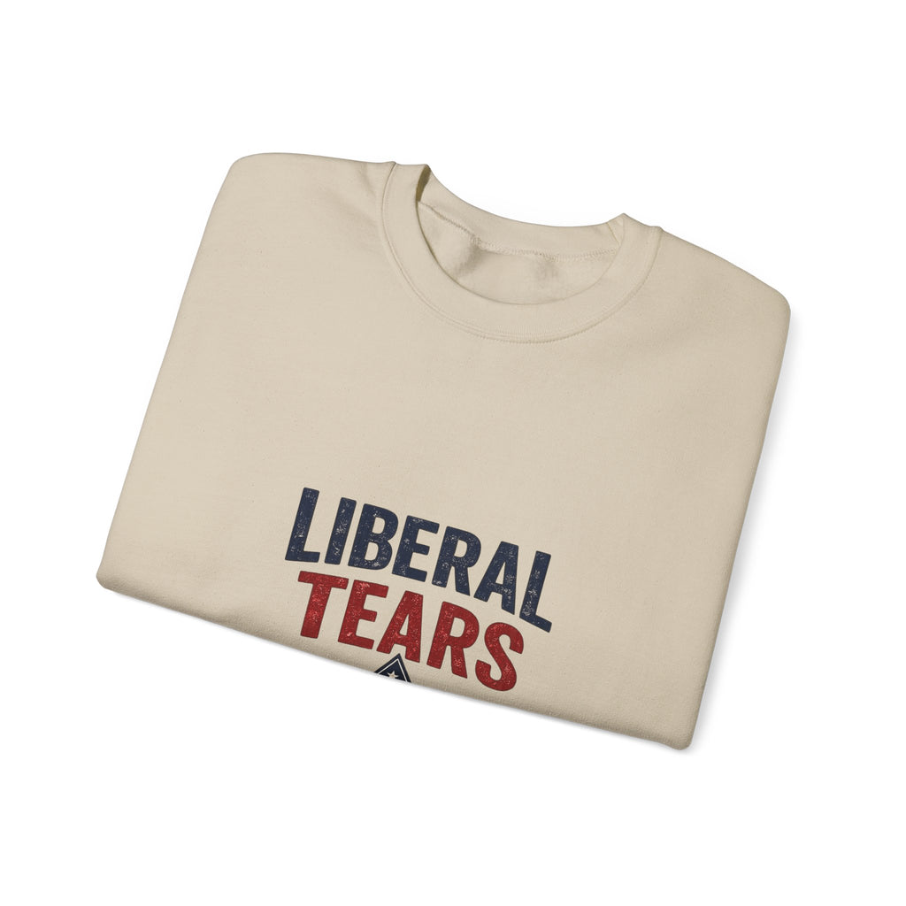 Crewneck Sweatshirt — "Liberal Tears" Patriotic Graphic