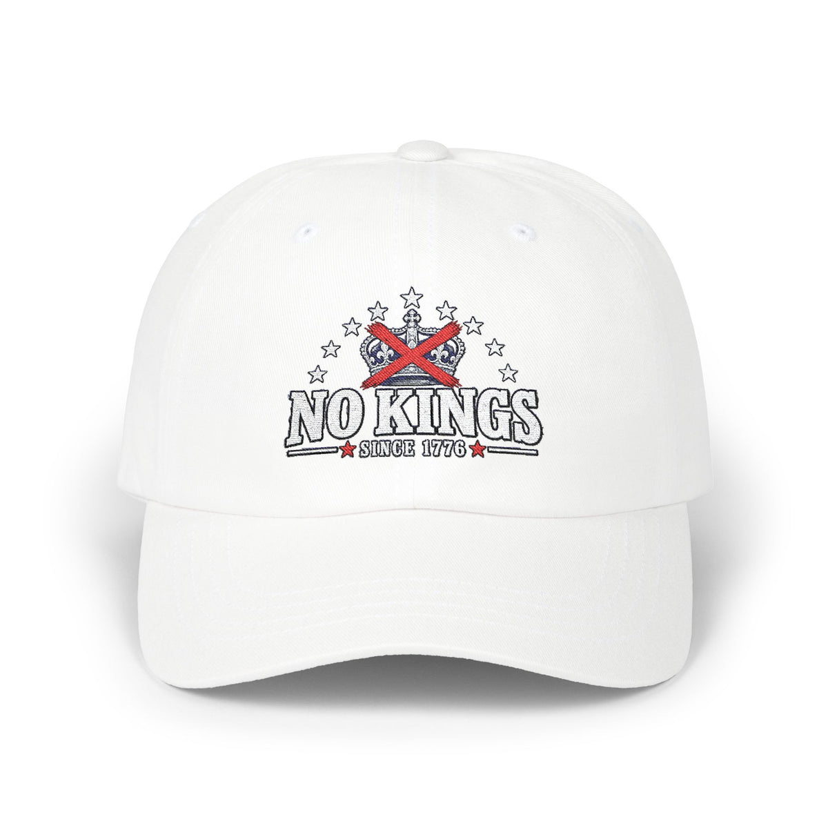 No Kings Dad Cap – Patriotic 'No Kings Since 1776' Embroidered Baseball Hat