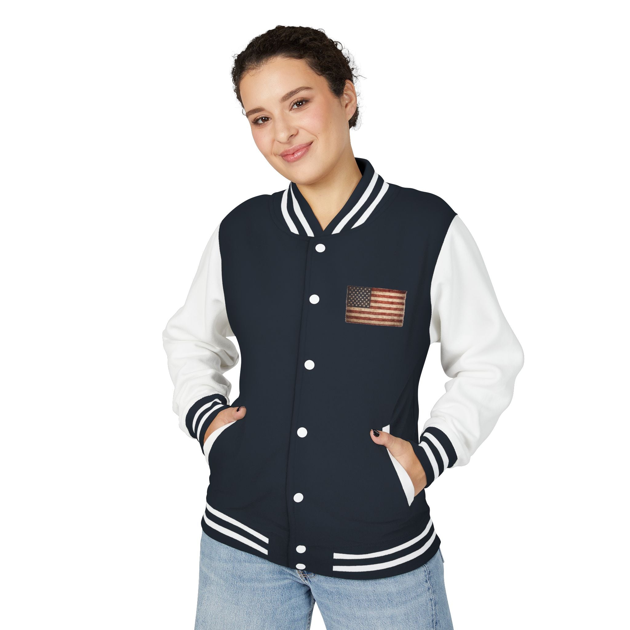 American Flag Letterman Jacket