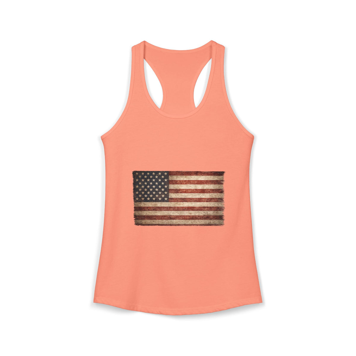 Vintage American Flag Women's Racerback Tank