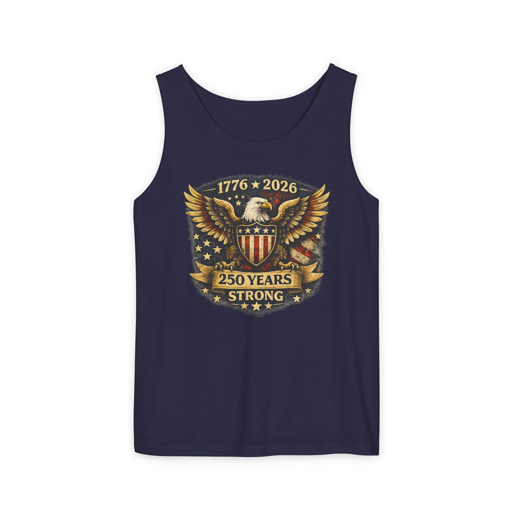 250 Years Strong Eagle Tank Top — 1776-2026 Patriotic Anniversary