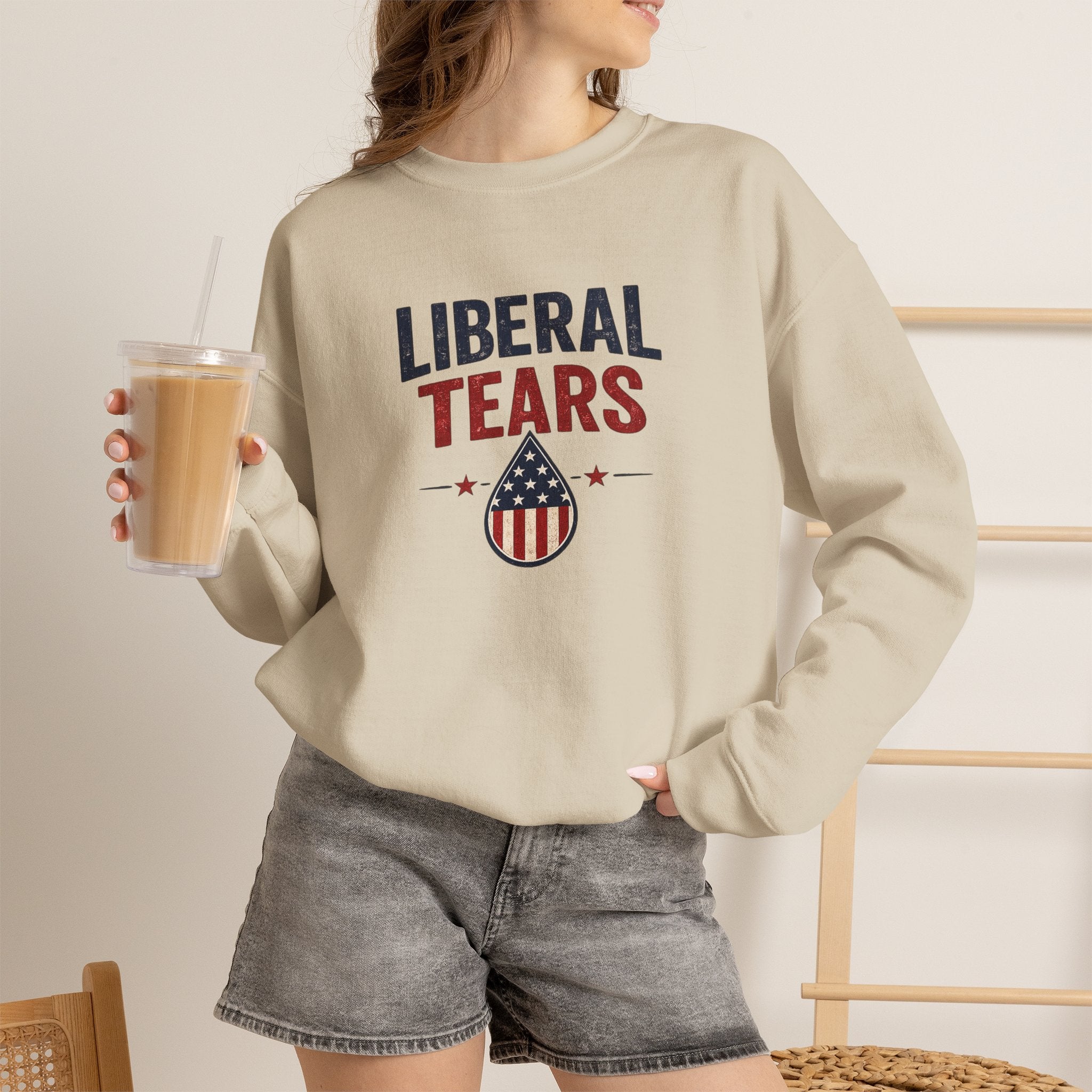 "Liberal Tears" Patriotic Crewneck Sweatshirt