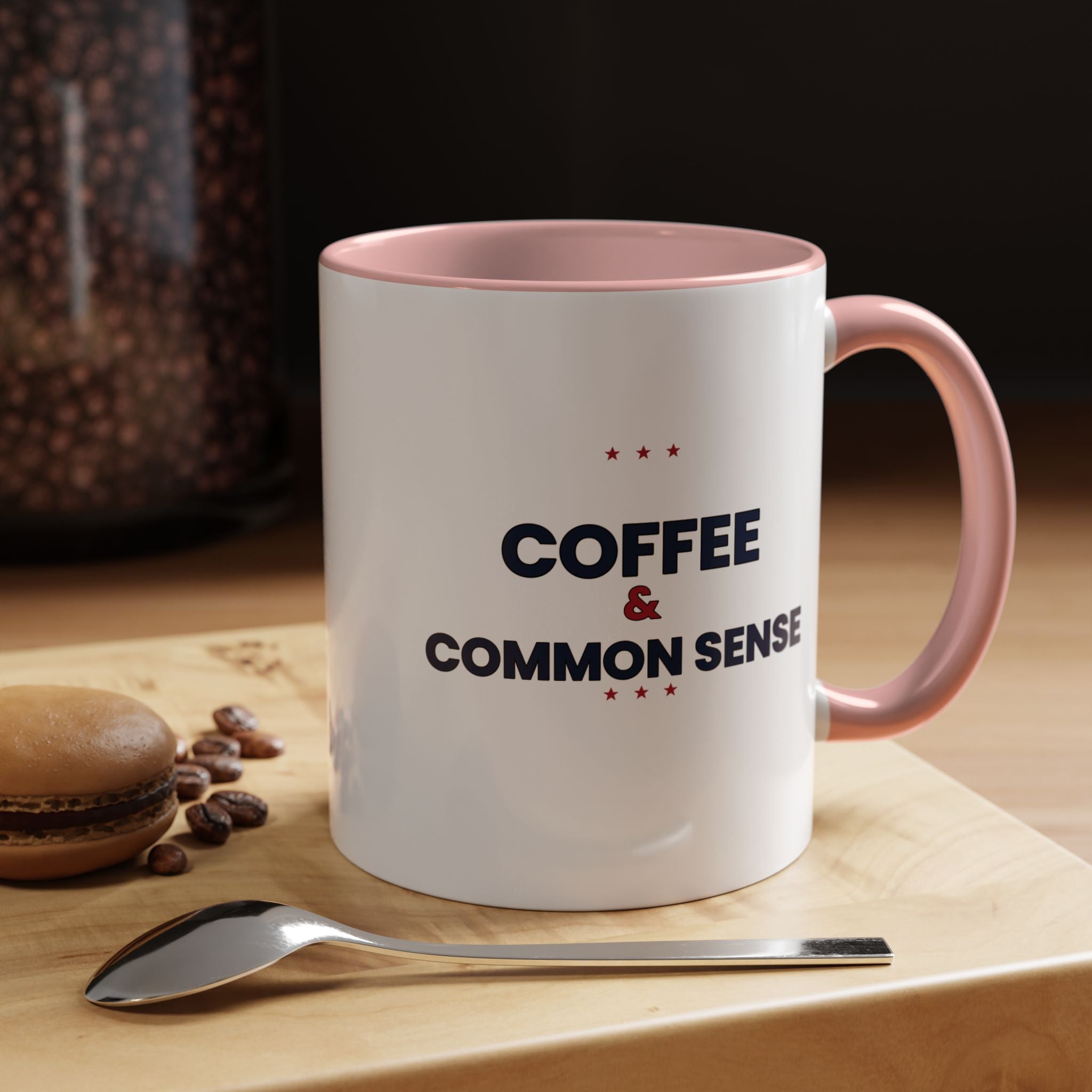 Coffee & Common Sense Accent Mug