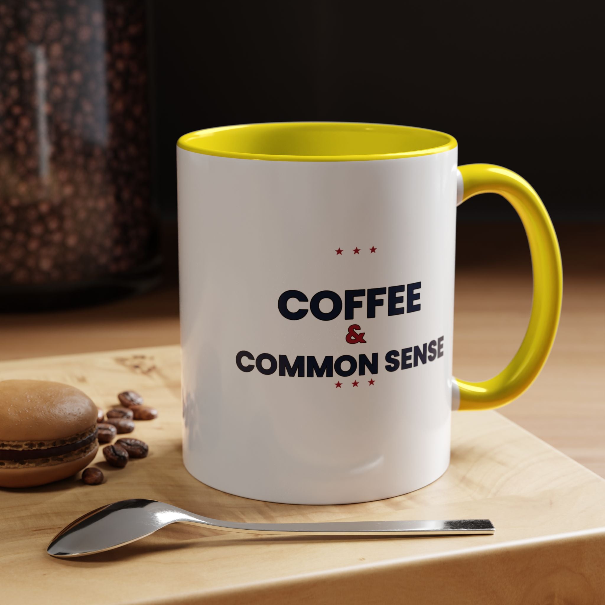 Coffee & Common Sense Accent Mug