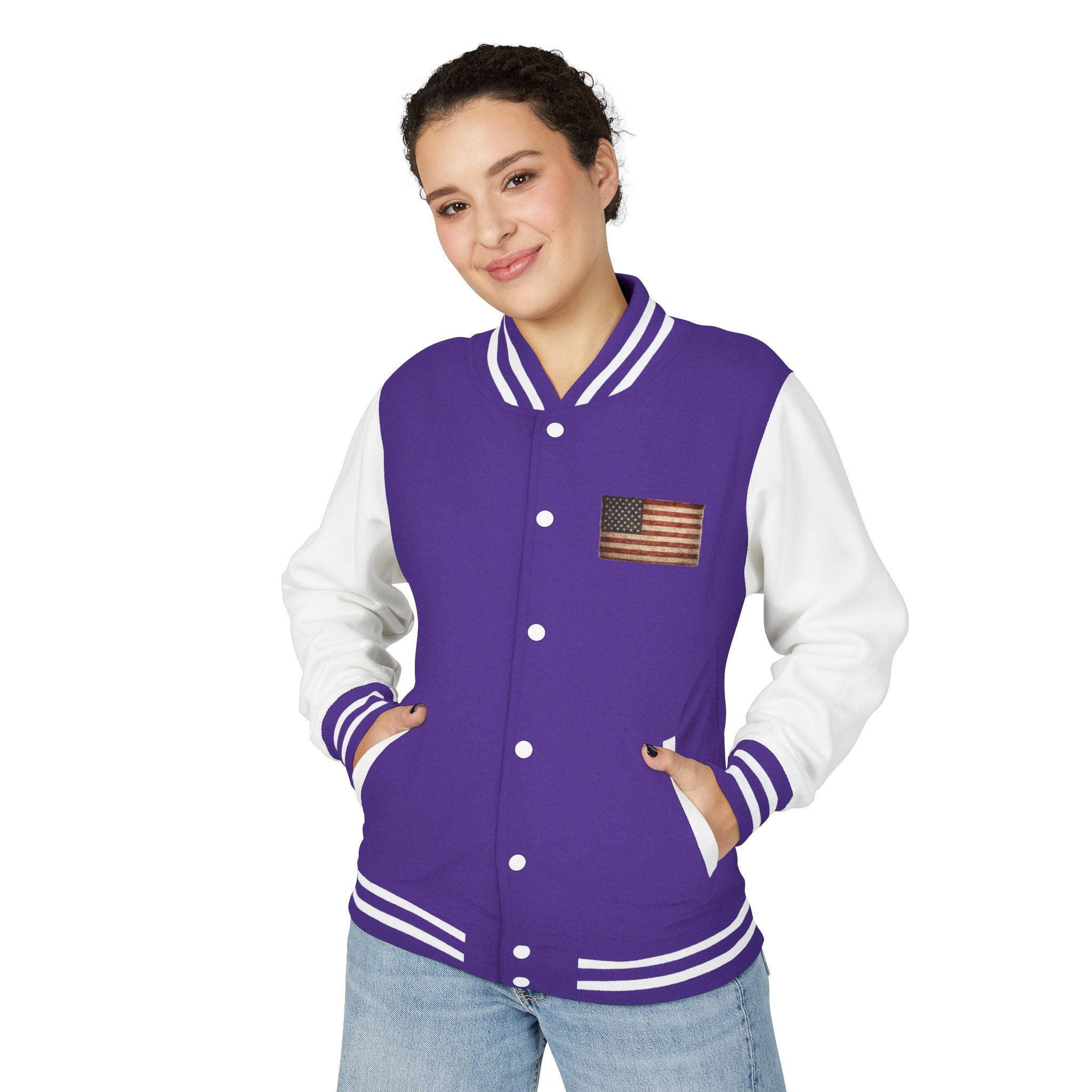 American Flag Letterman Jacket