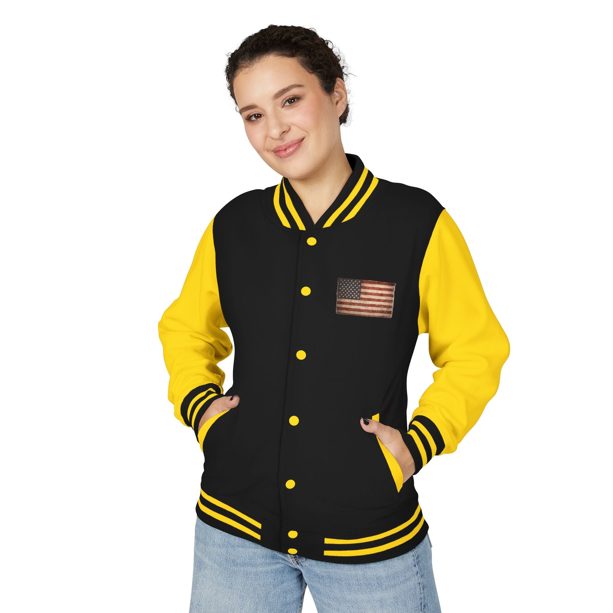American Flag Letterman Jacket