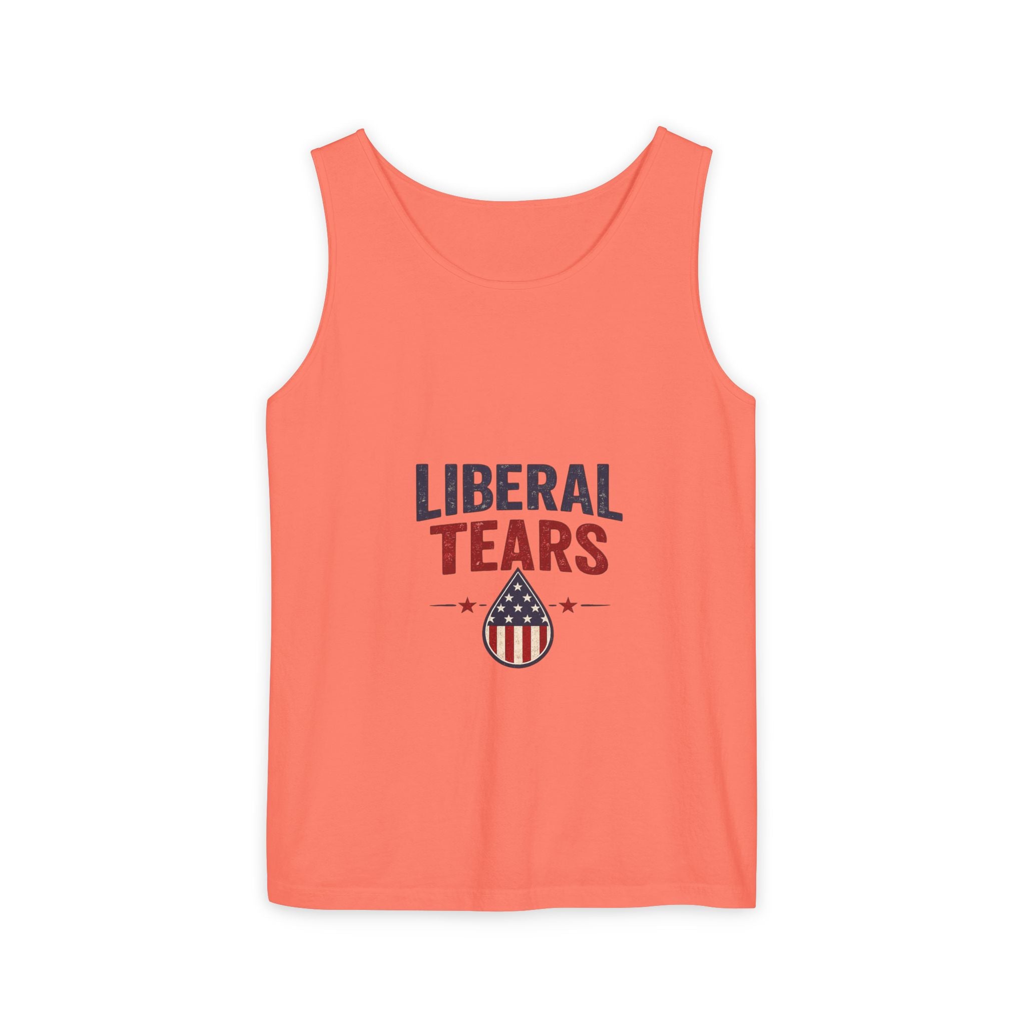 Political Tank Top — "Liberal Tears" Patriotic Drop Design