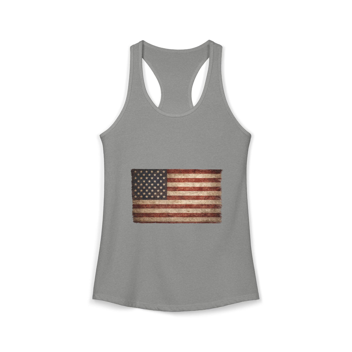 Vintage American Flag Women's Racerback Tank
